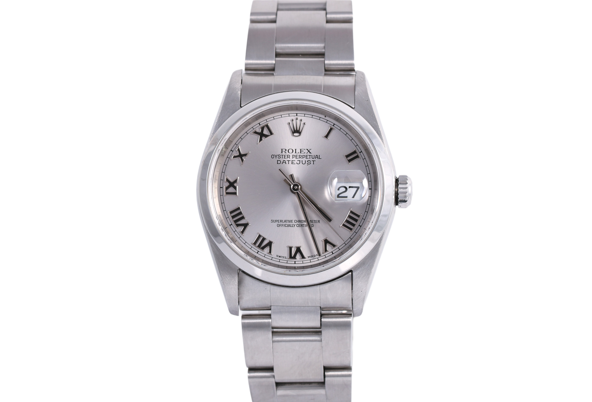 2002 Rolex Datejust 36mm - 16200 (Grey Roman)