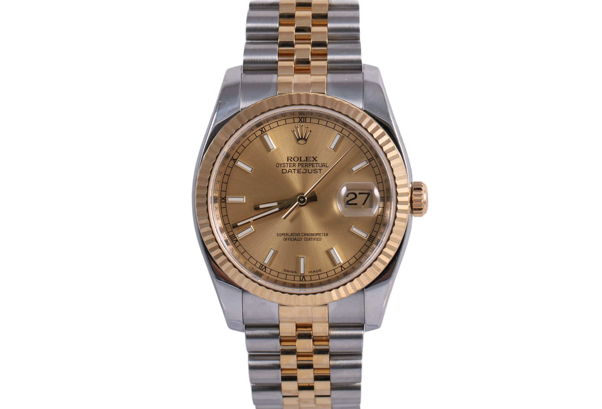2006 Rolex Datejust 36mm Super Jubilee - 116233 (Champagne)