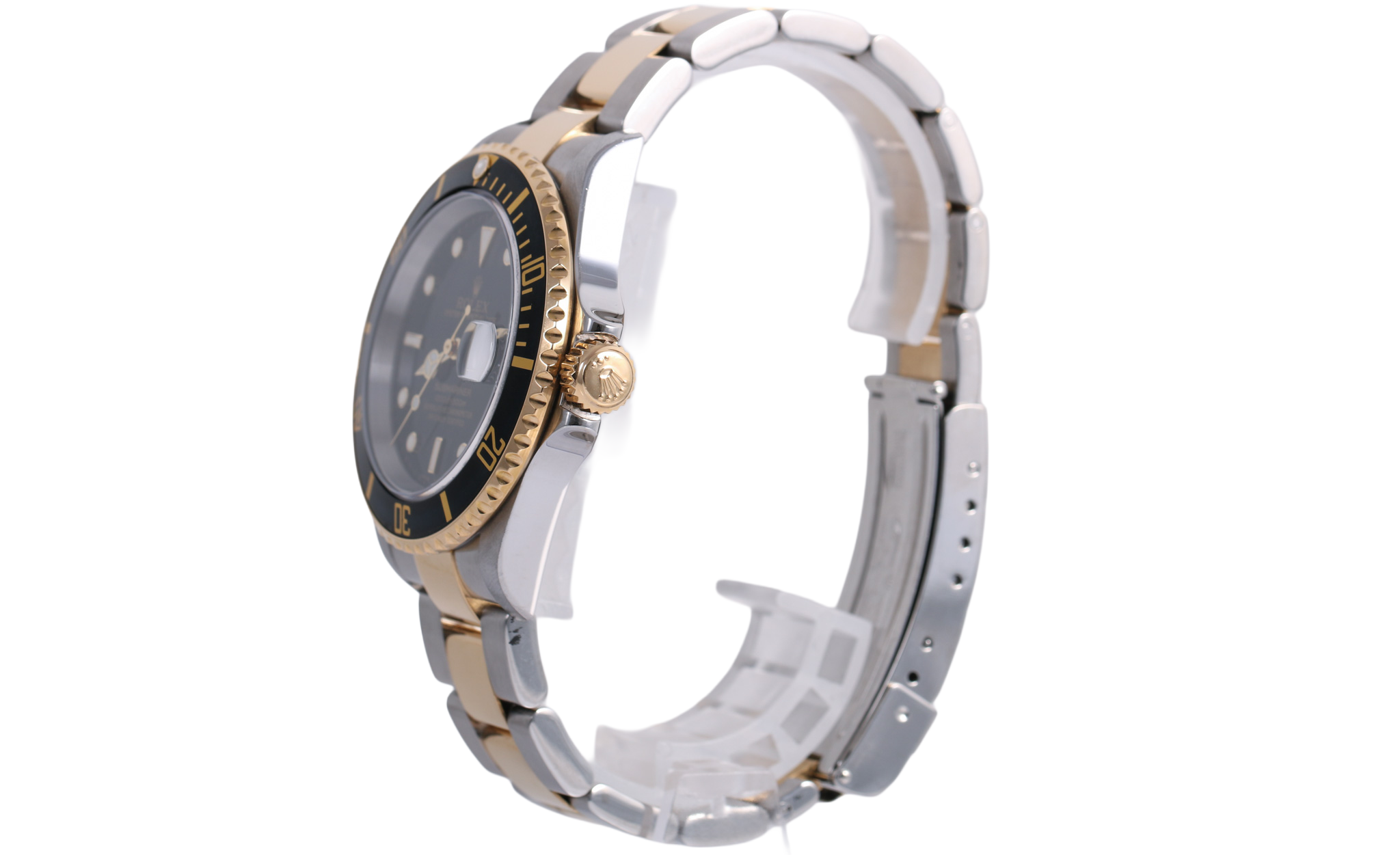 2005 Rolex Submariner Date 40mm No Holes Case - 16613 (Black)