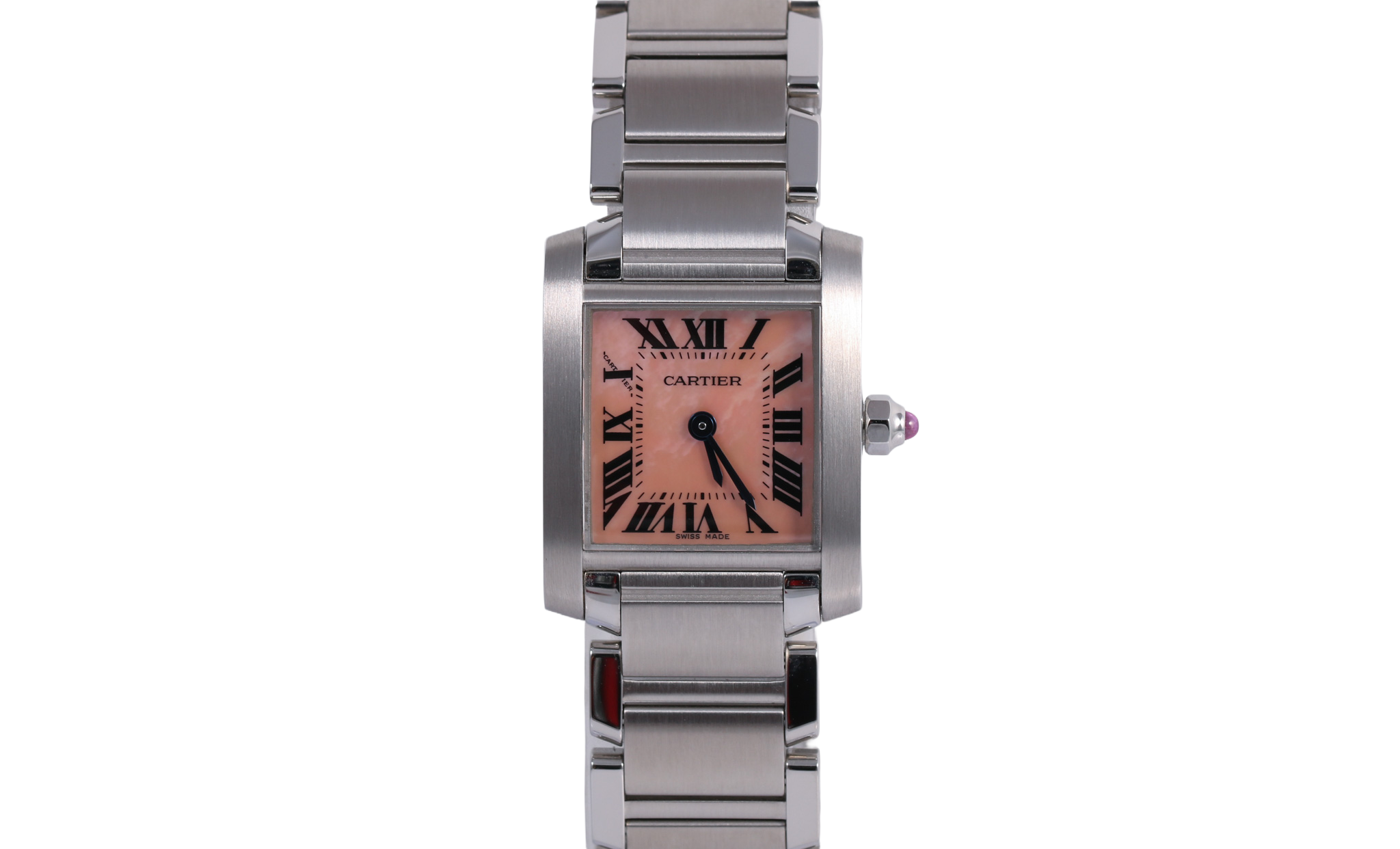 2000s-2010s Cartier Tank Française 20mm x 25mm - W51028Q3 (Pink MOP)