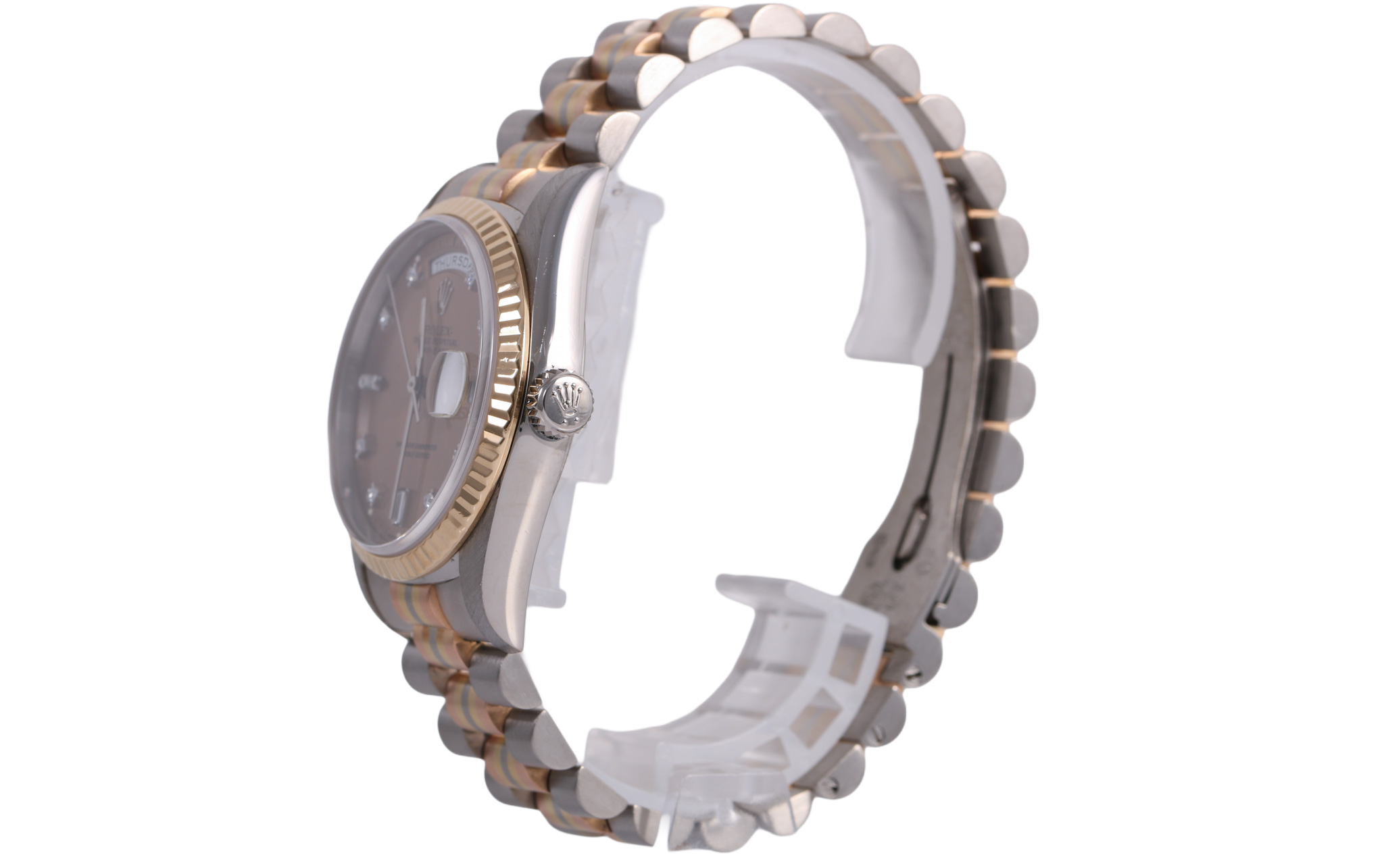 1991 Rolex Day-Date 36mm Tridor - 18239 (Factory Diamond Dial)
