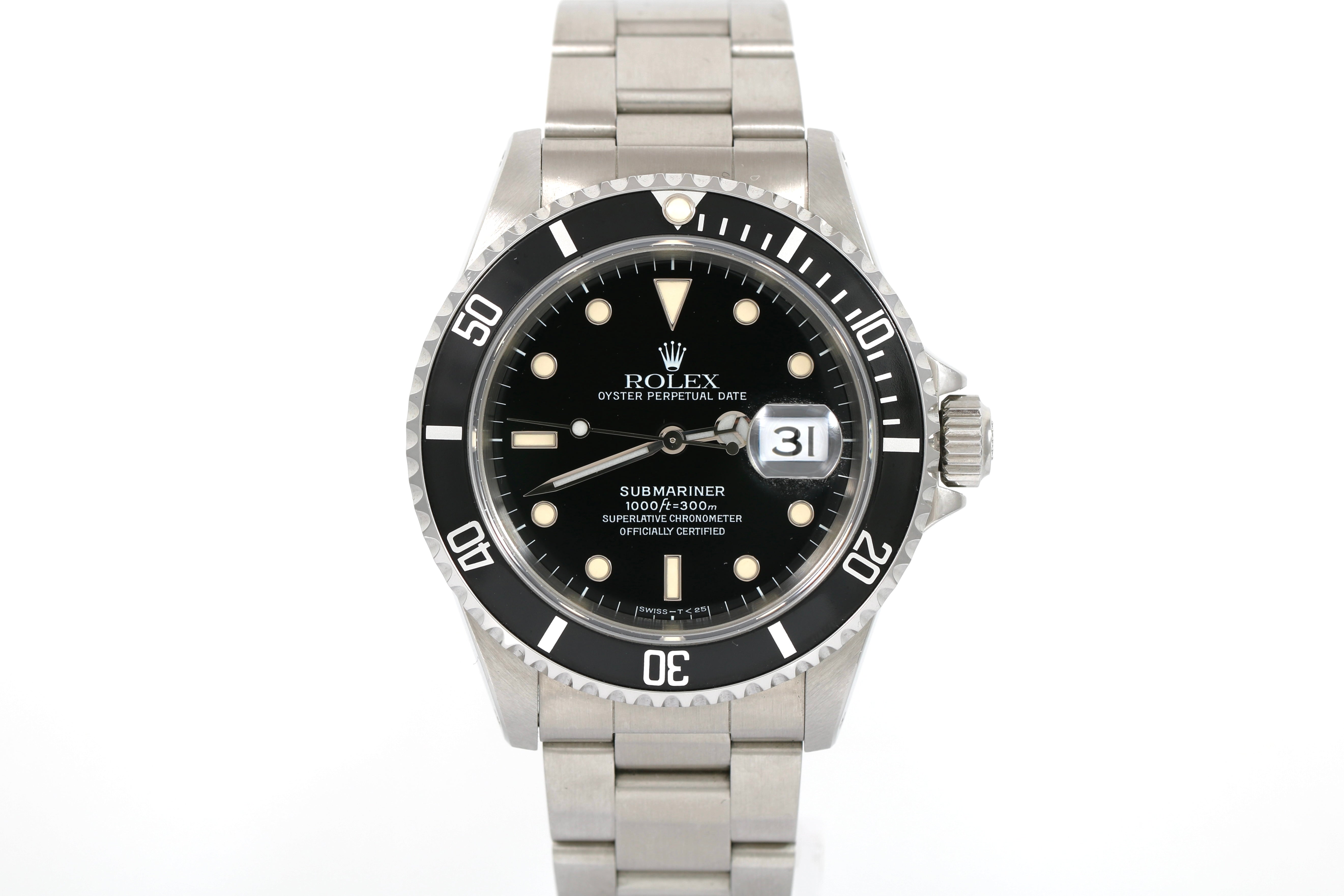 1996 Rolex Submariner Date 40mm - 16610 (Cream Patina)