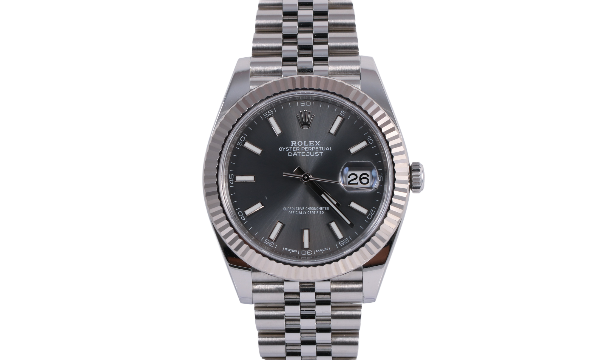 2017 Rolex Datejust 41mm Jubilee - 126334 (Rhodium)