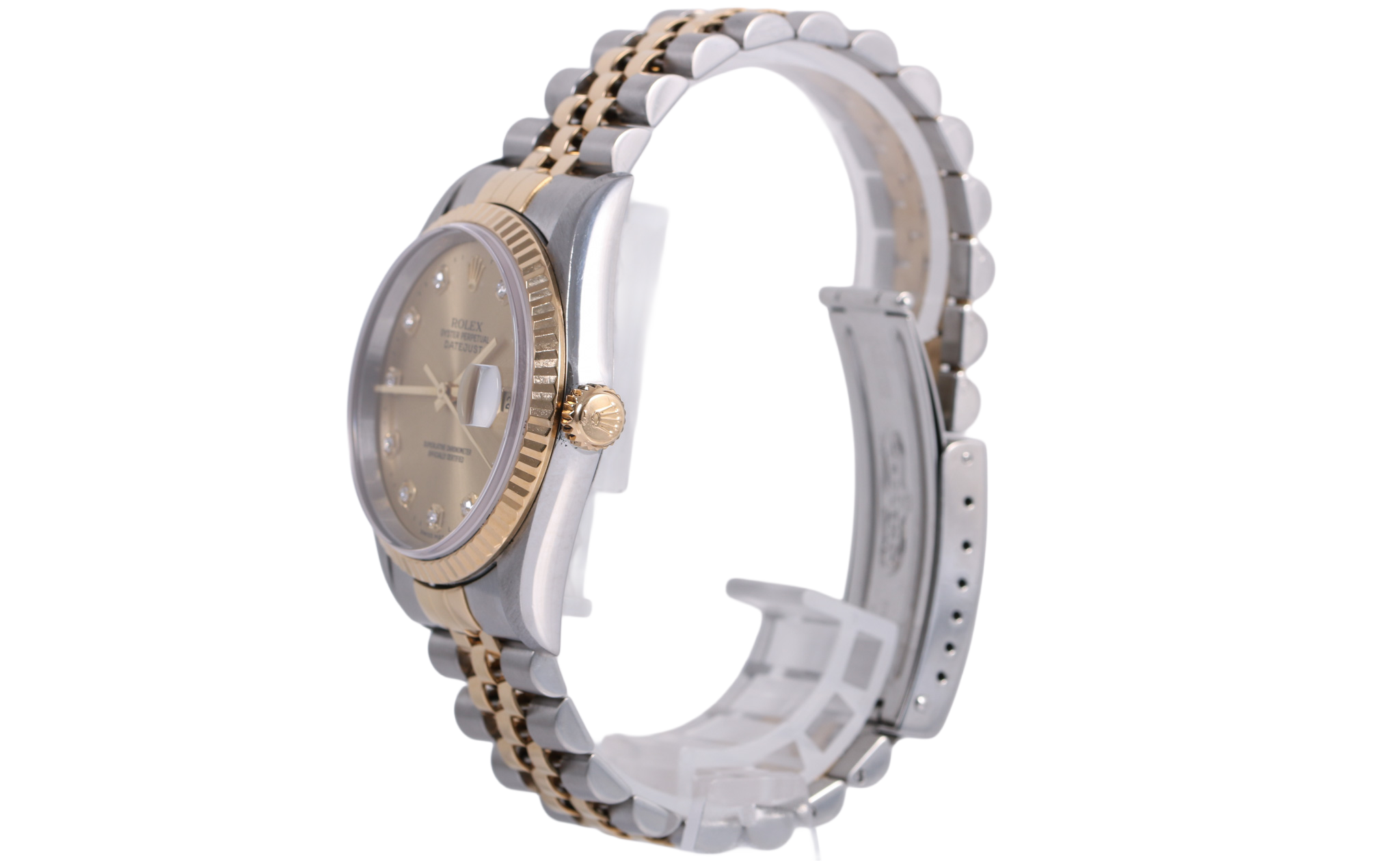1997 Rolex Datejust 36mm - 16233 (Factory Champagne Diamond)