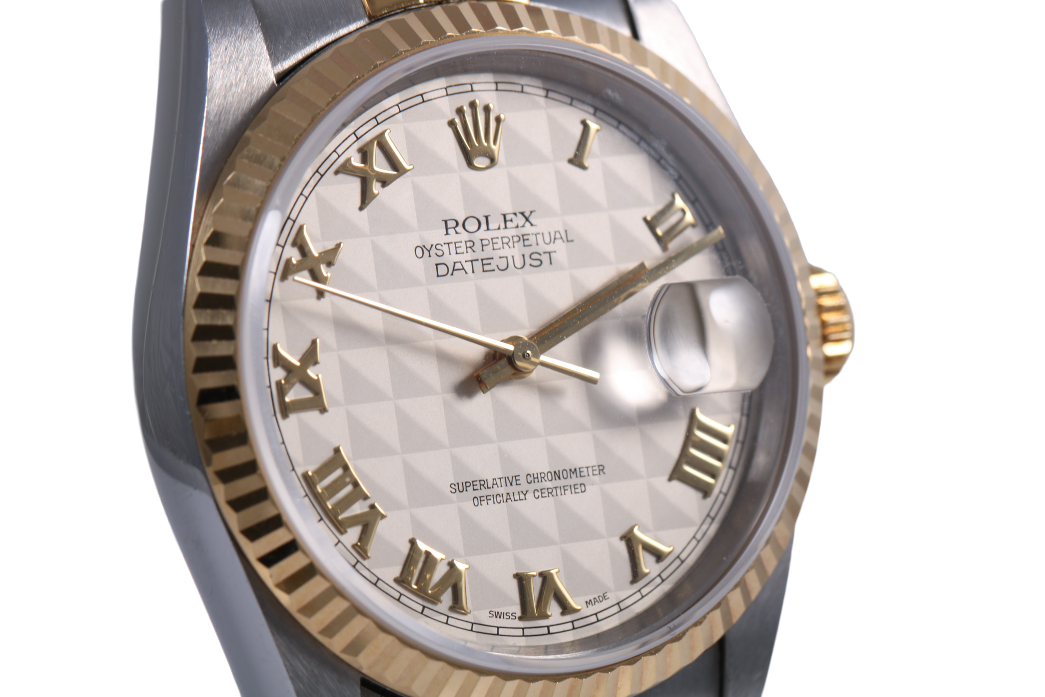 1993 Rolex Datejust 36mm - 16233 (Ivory Pyramid Roman)