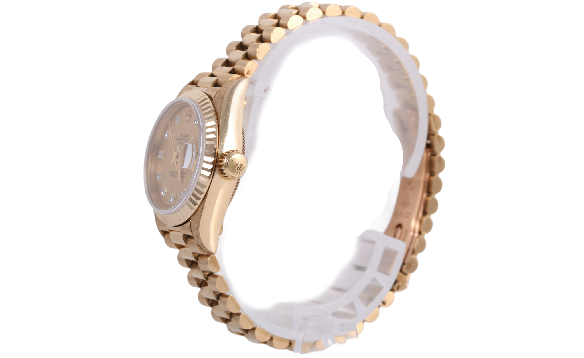 1993 Rolex Datejust 26mm - 69178G (Factory Champagne Diamond)