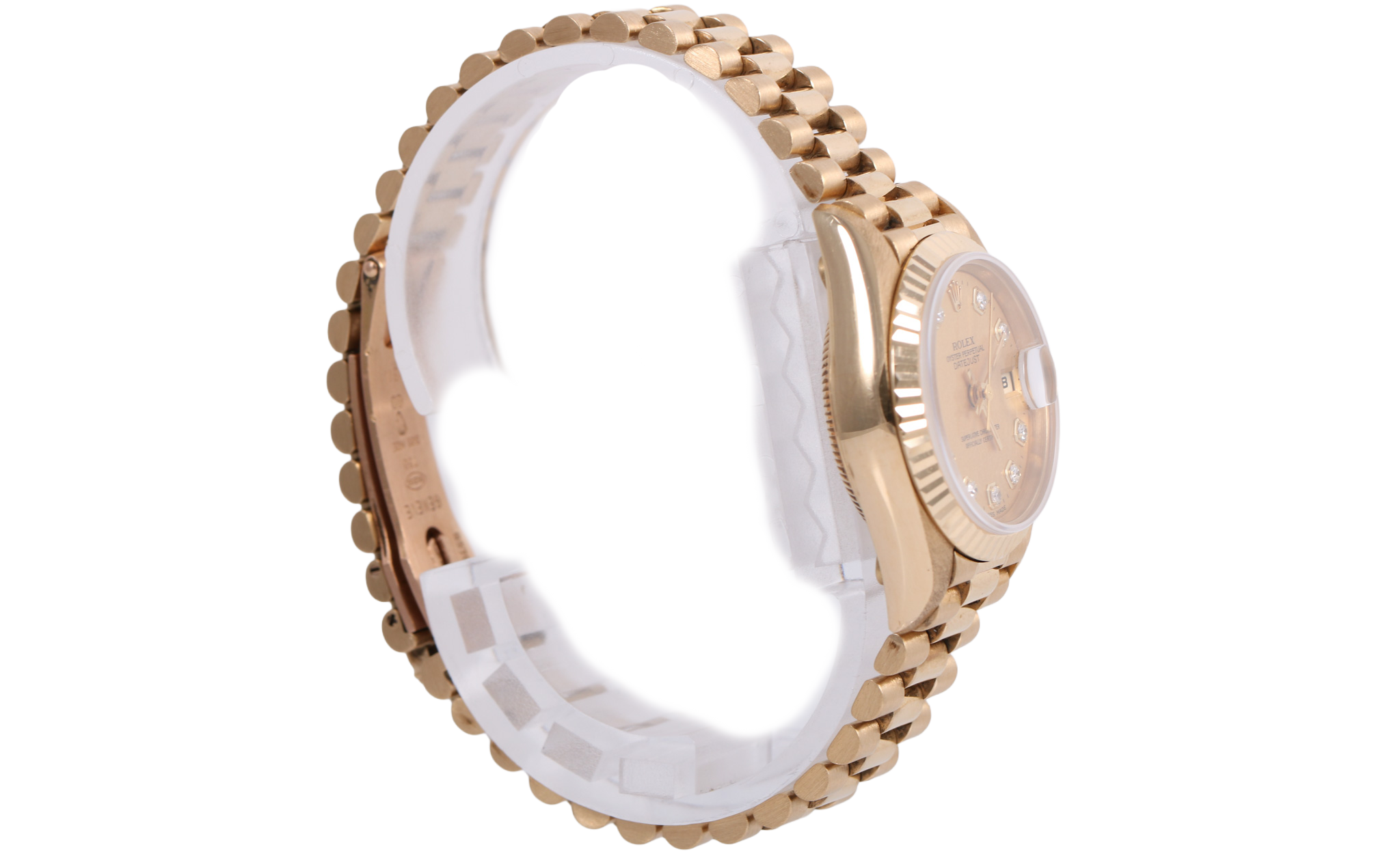 1993 Rolex Datejust 26mm - 69178G (Factory Champagne Diamond)
