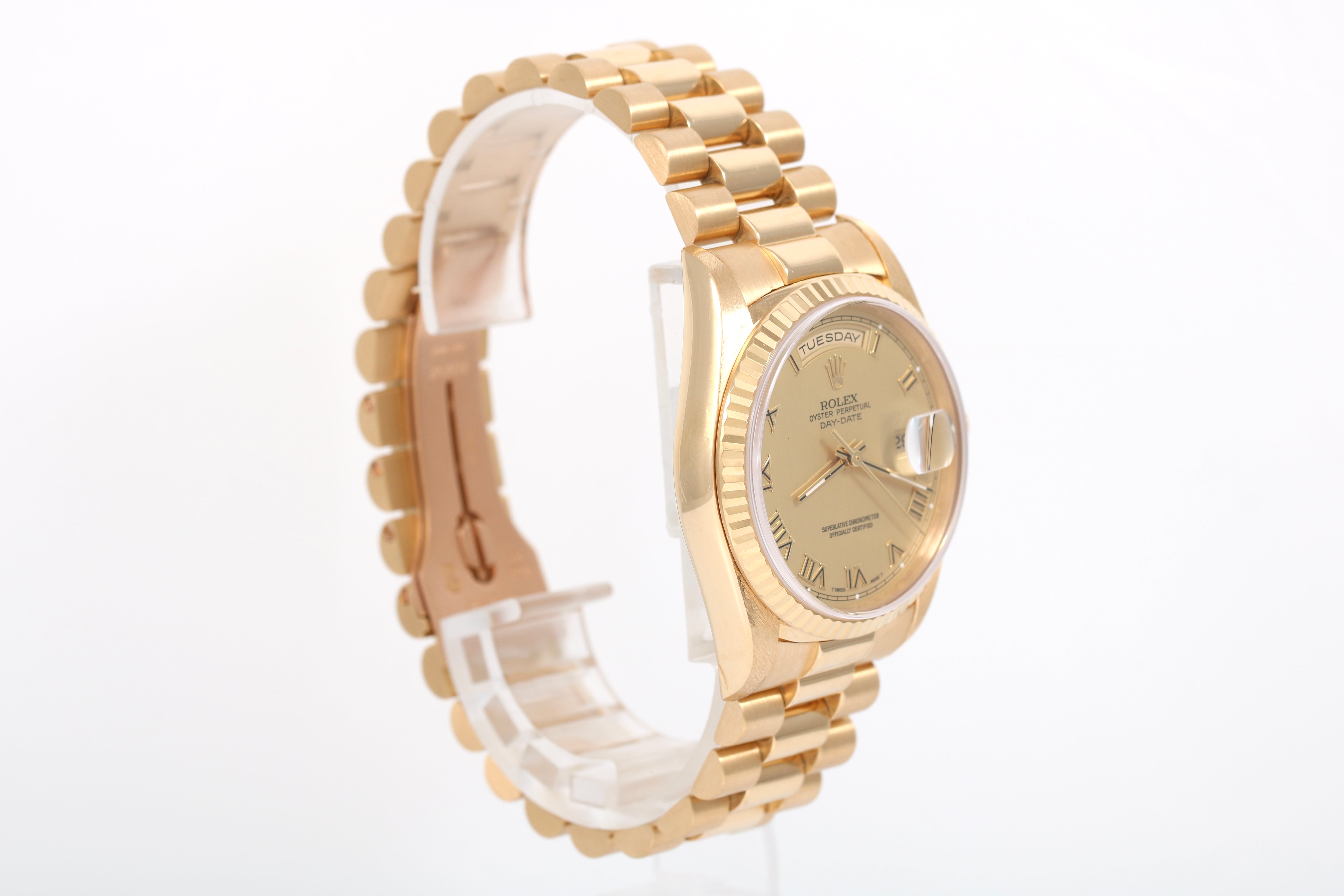 1995 Rolex Daydate 36mm - 18238 (Champagne Roman)