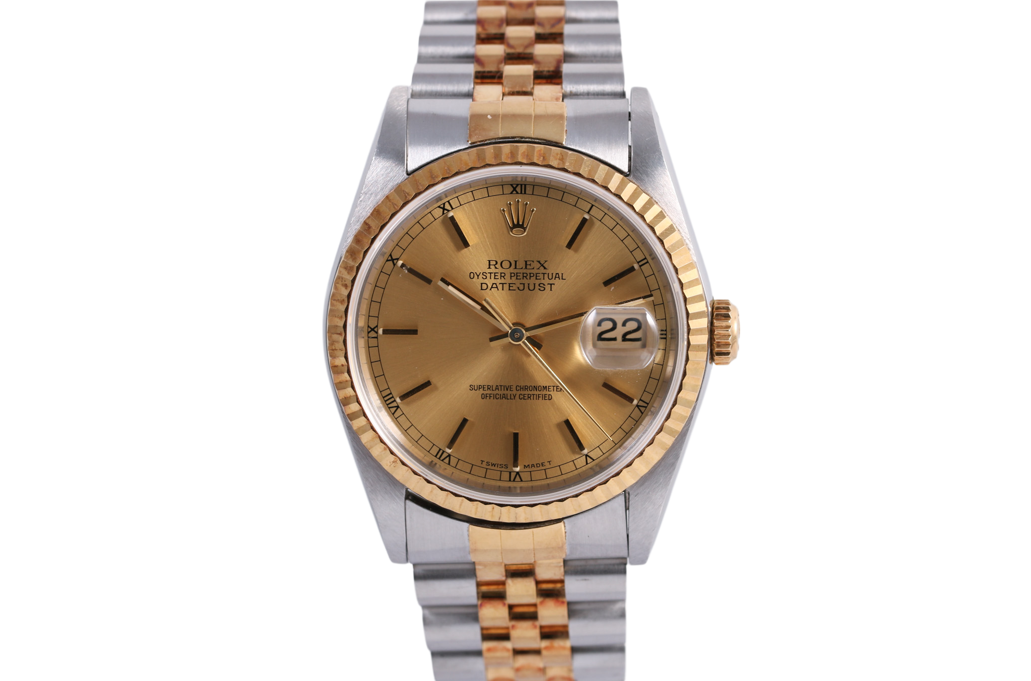 UNPOLISHED 1991 Rolex Datejust 36mm - 16233 (Champagne)