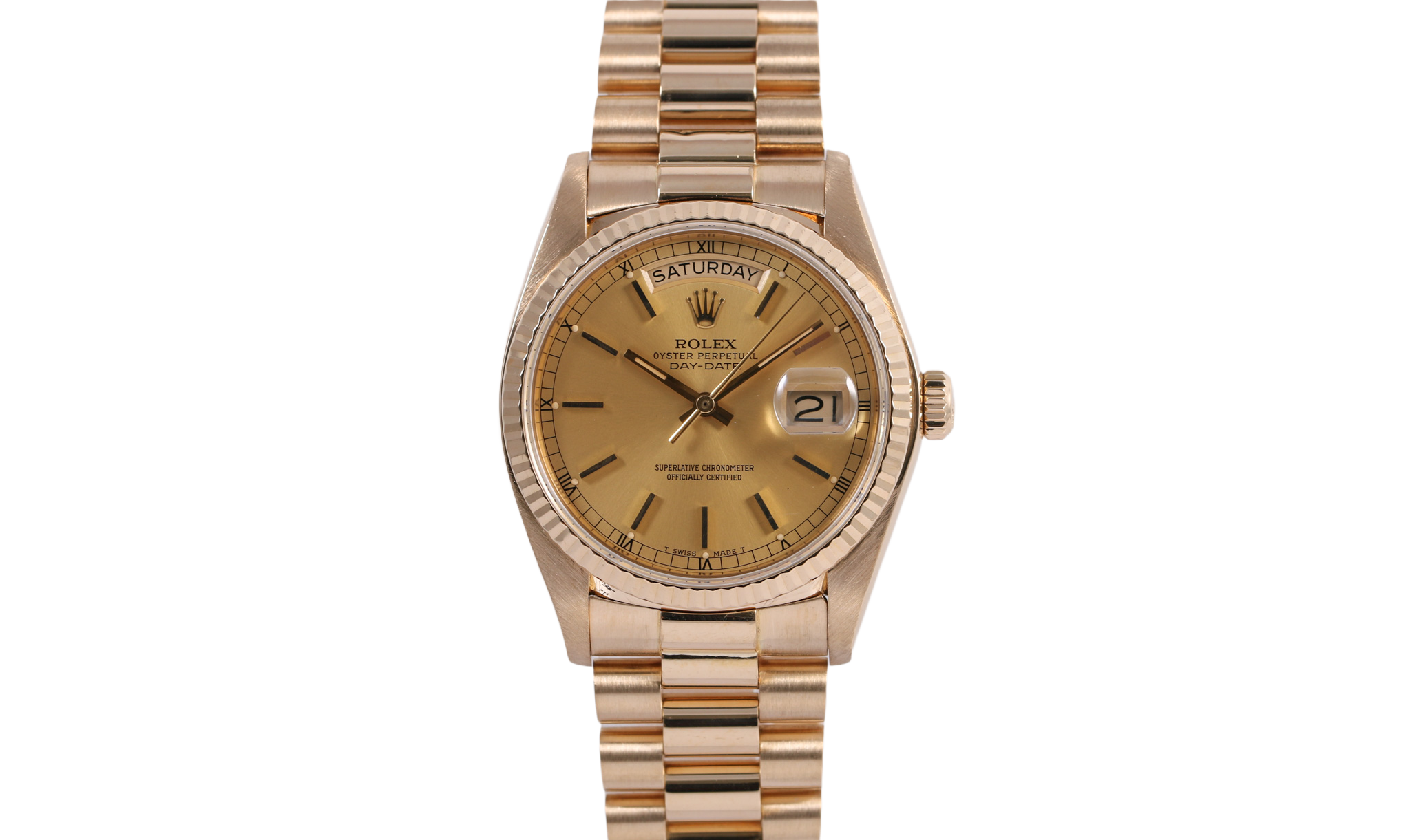 1983 Rolex Day-Date 36mm - 18038 (Champagne)