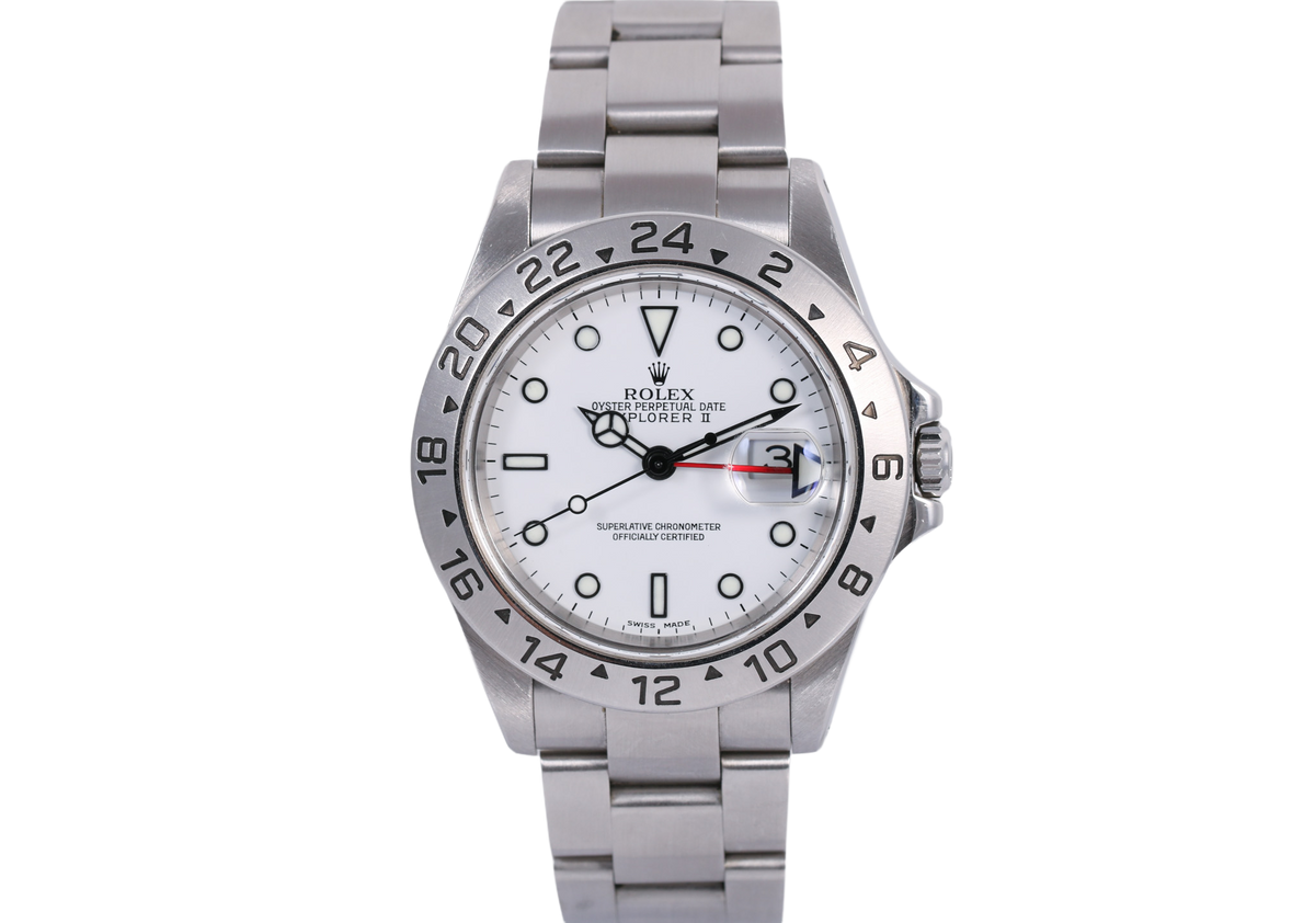 2000 Rolex Explorer II 40mm Solid-End Links - 16570 (Polar)