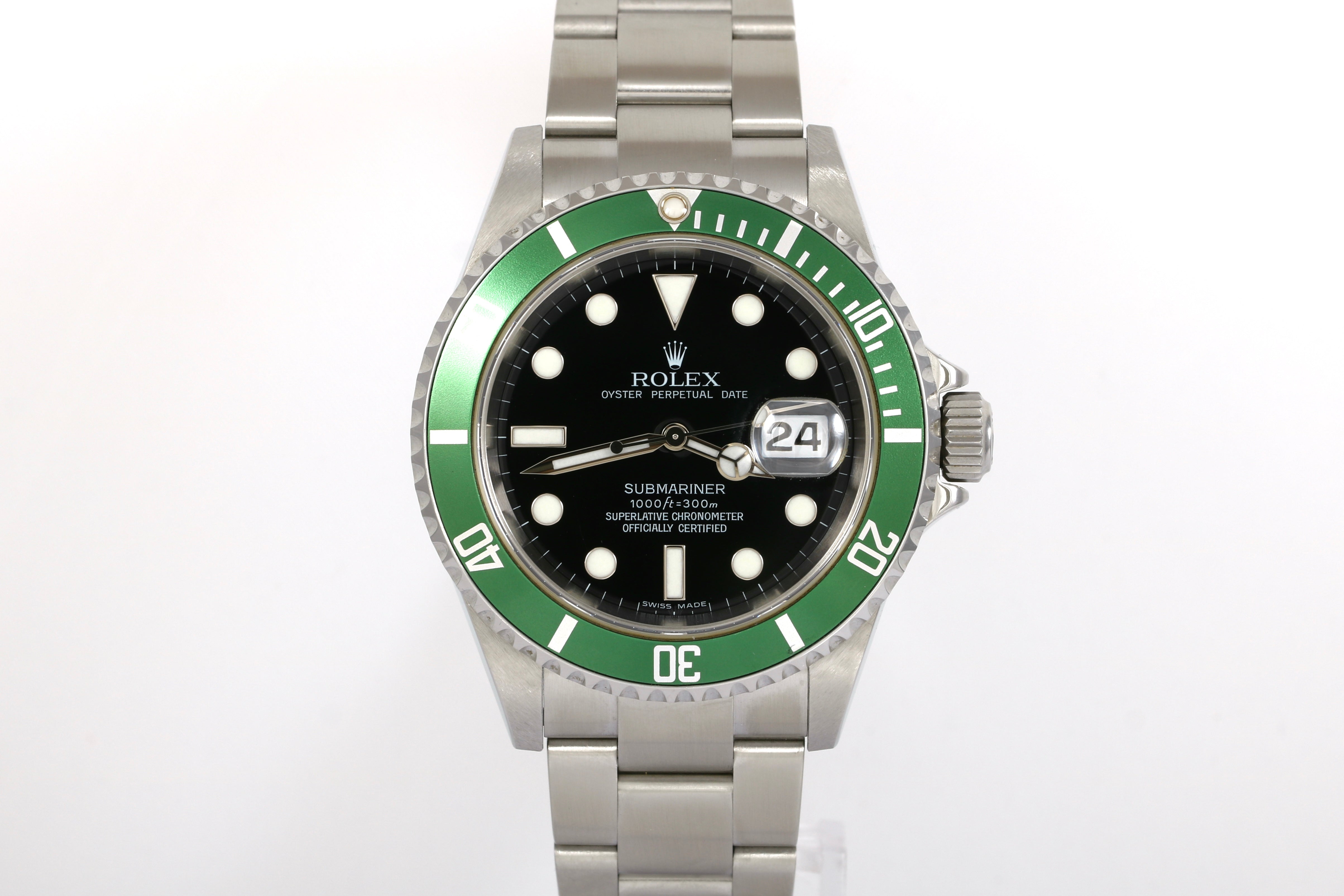 2006 Rolex Submariner Date 40mm Green Bezel - 16610LV (Kermit)