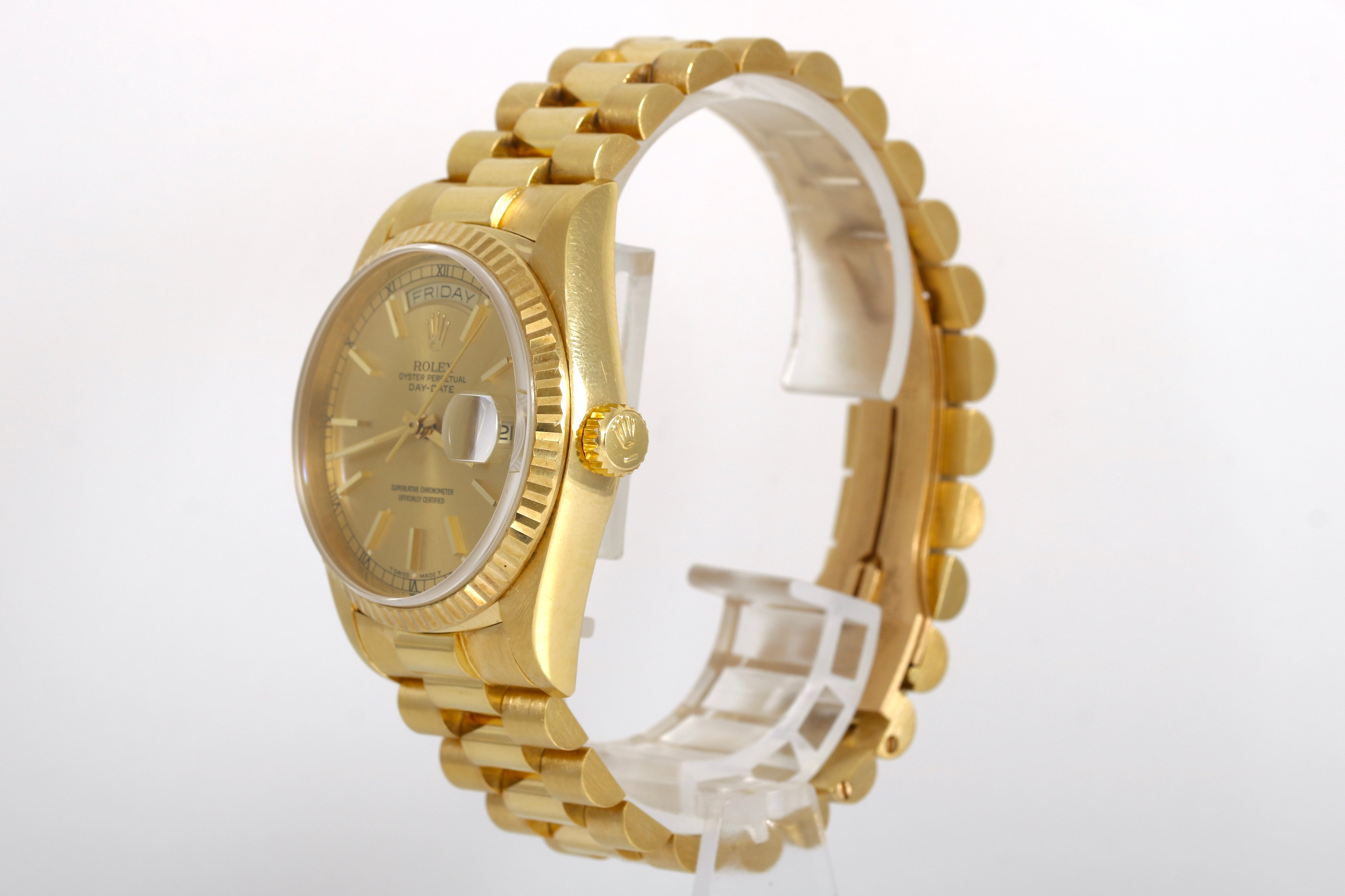 1987 Rolex Day-Date 36mm - 18038 (Champagne)