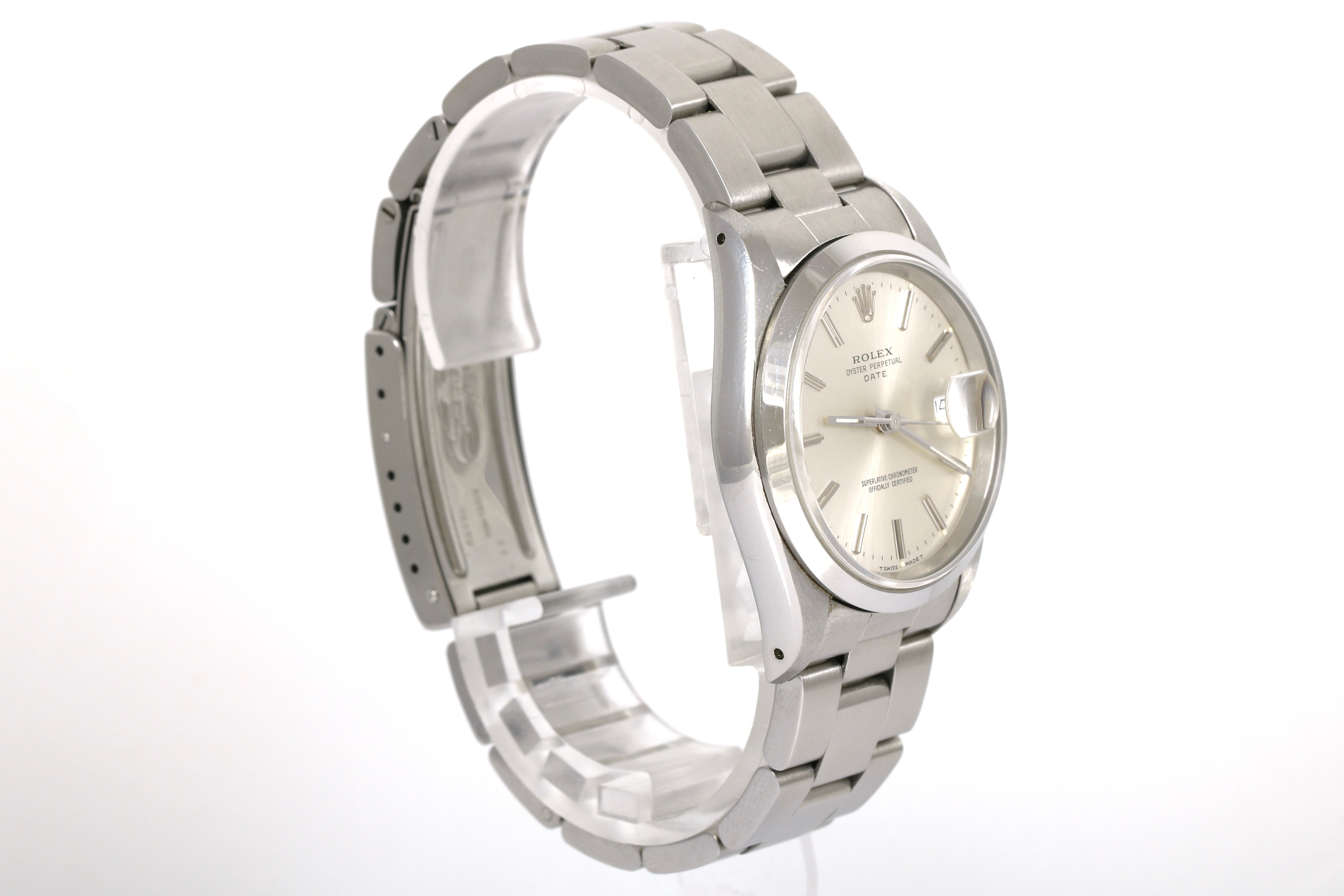 1990 Rolex Oyster Perpetual Date 34mm - 15200 (Silver)