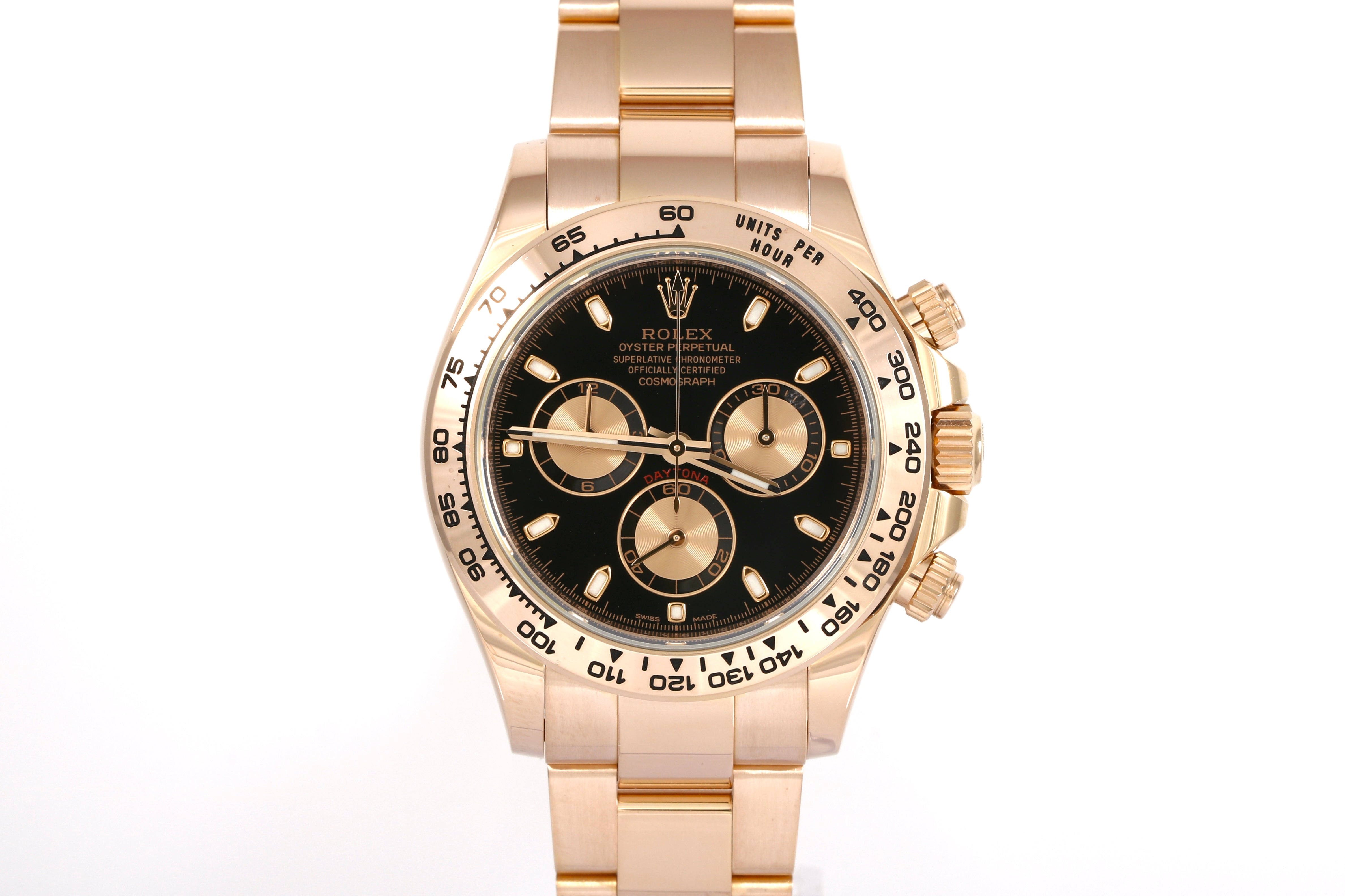 2017 Rolex Daytona 18K Rose Gold - 116509 (Black)