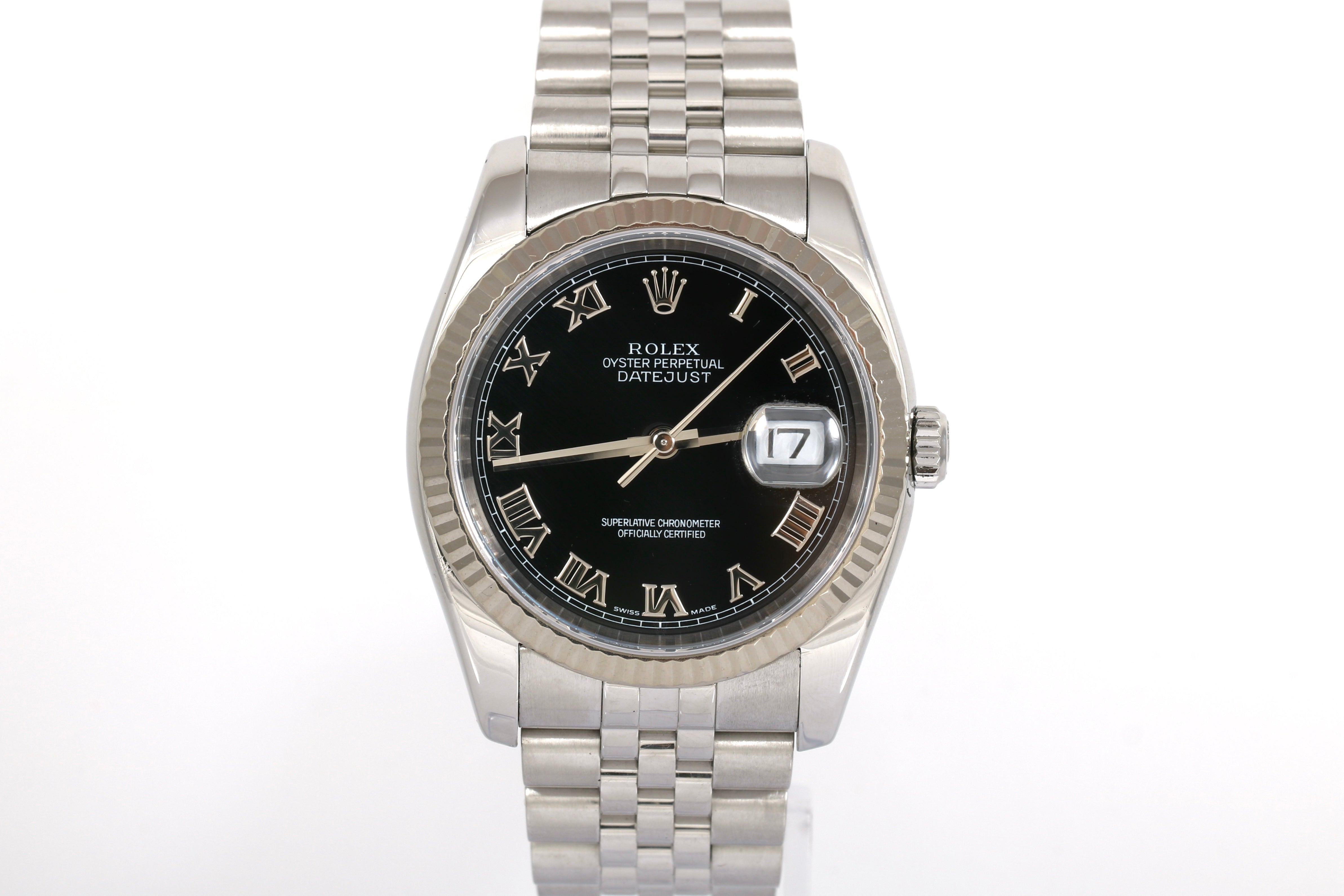 2005 Rolex Datejust 36mm - 116234 (Black Roman)