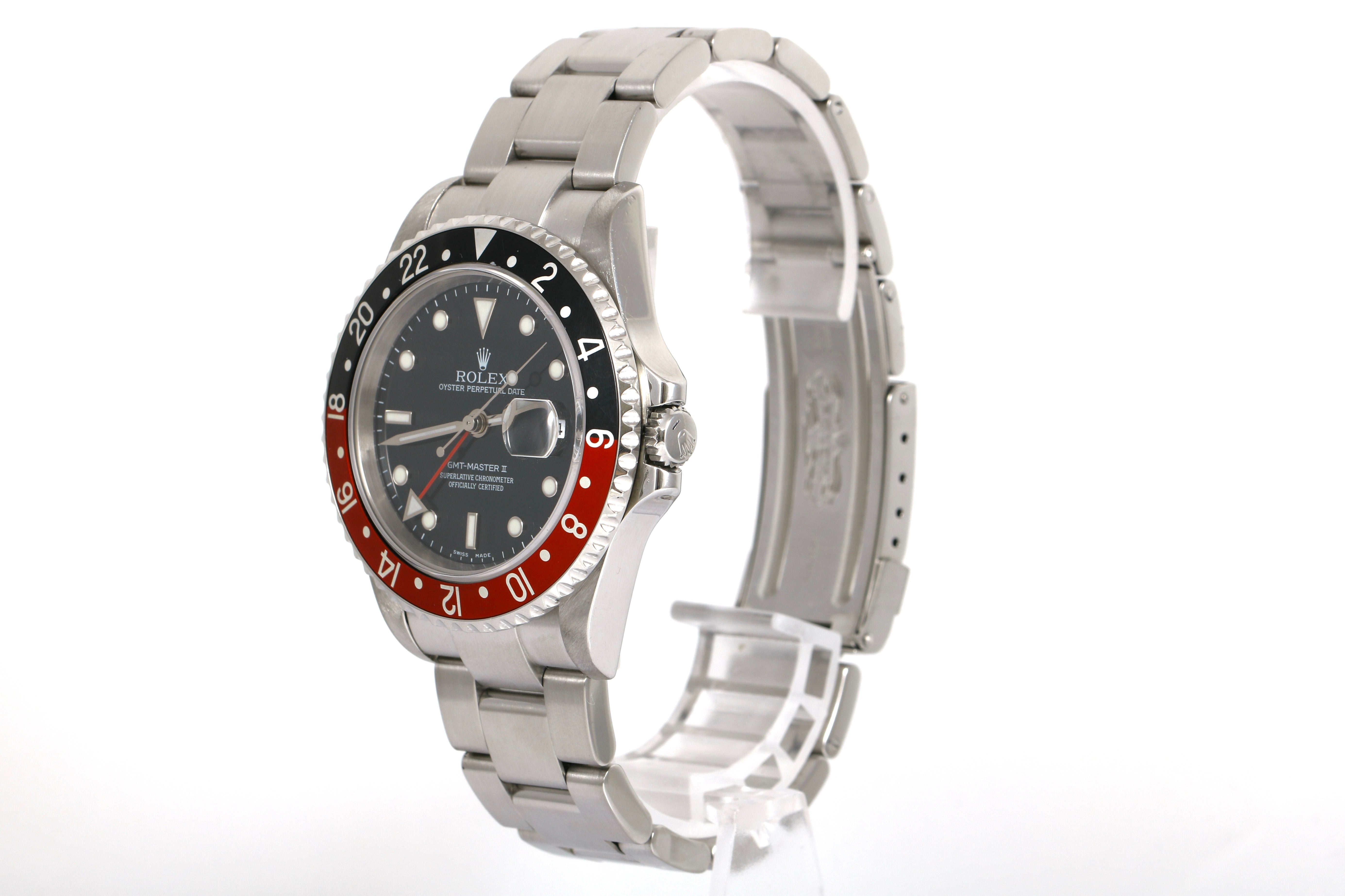 2005 Rolex GMT-Master II No Holes Case - 16710 (Coke)