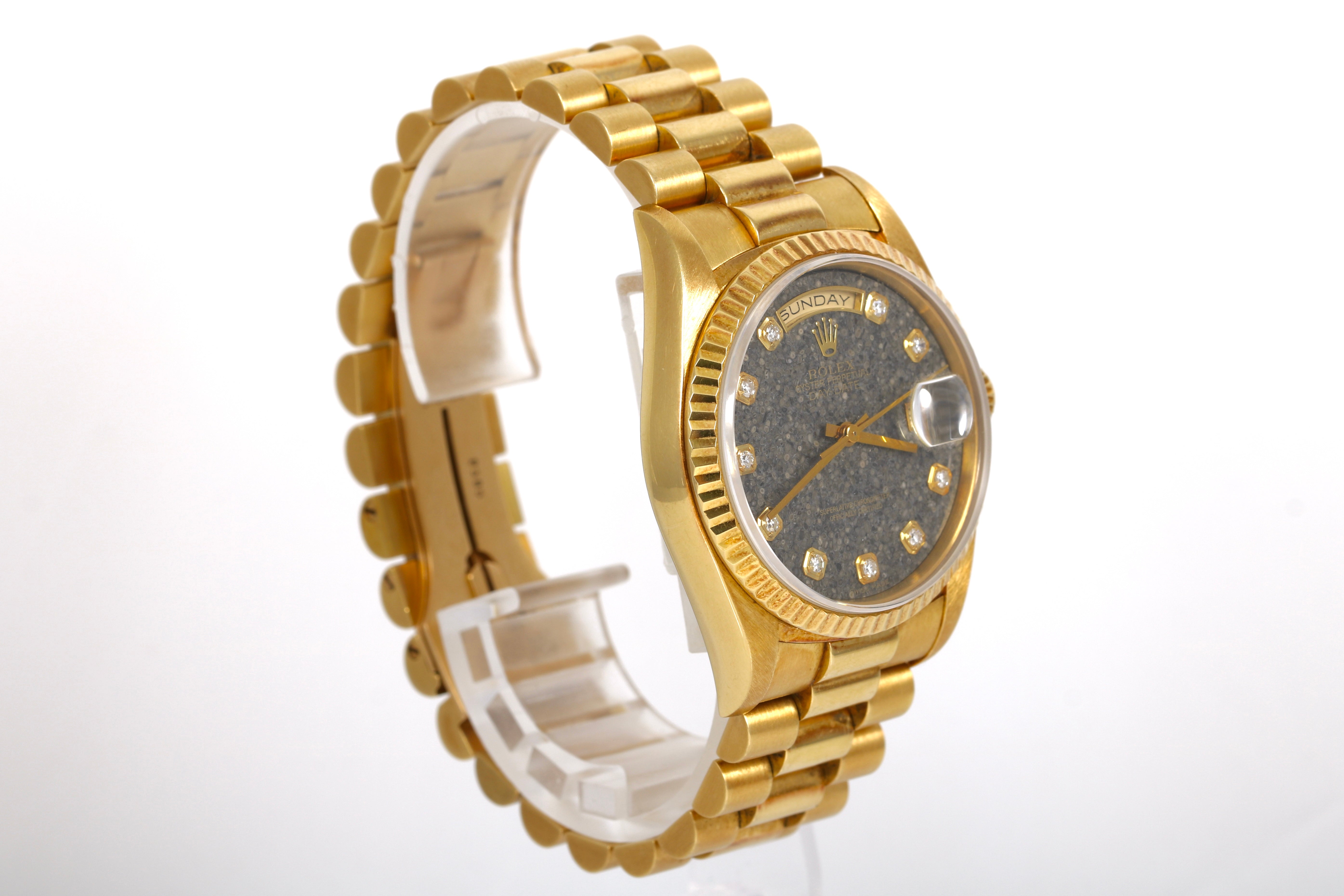 1993 Rolex Daydate 36mm - 18238 (Fossil Dial)