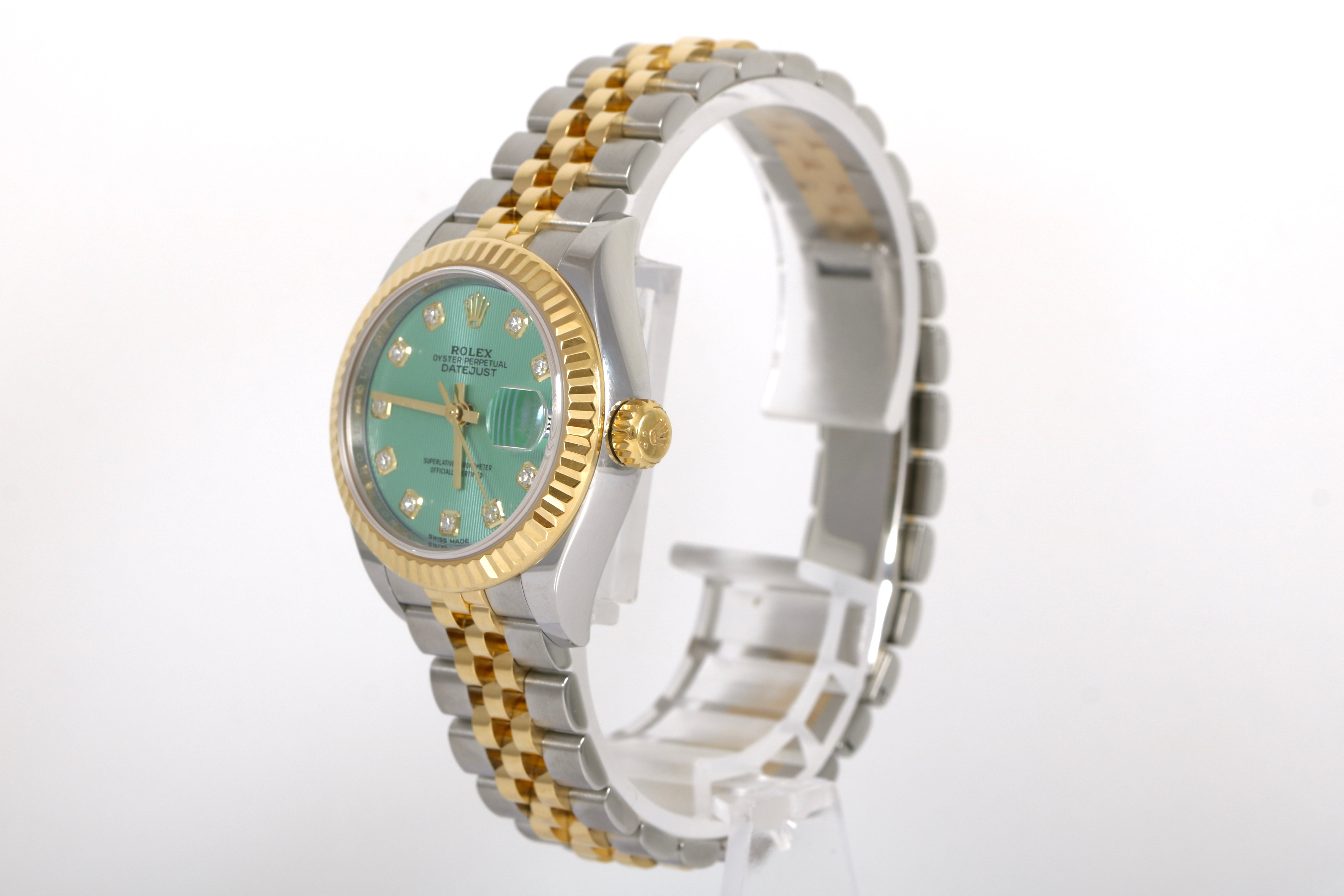 2019 Rolex Datejust 28mm - 279173 (Mint Green Diamond Dial)