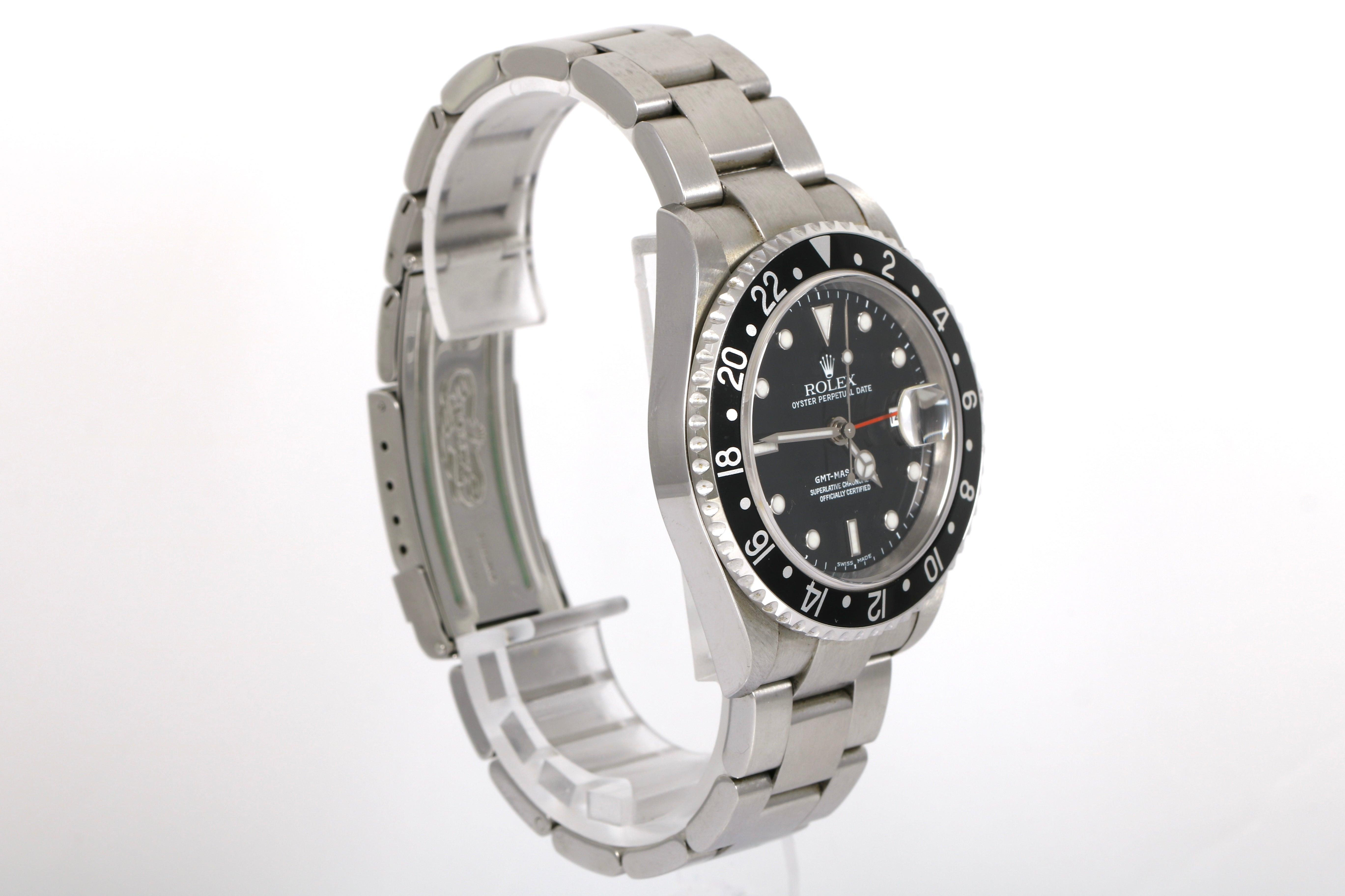 2004 Rolex GMT-MASTER II No Holes Case - 16710 (Black)