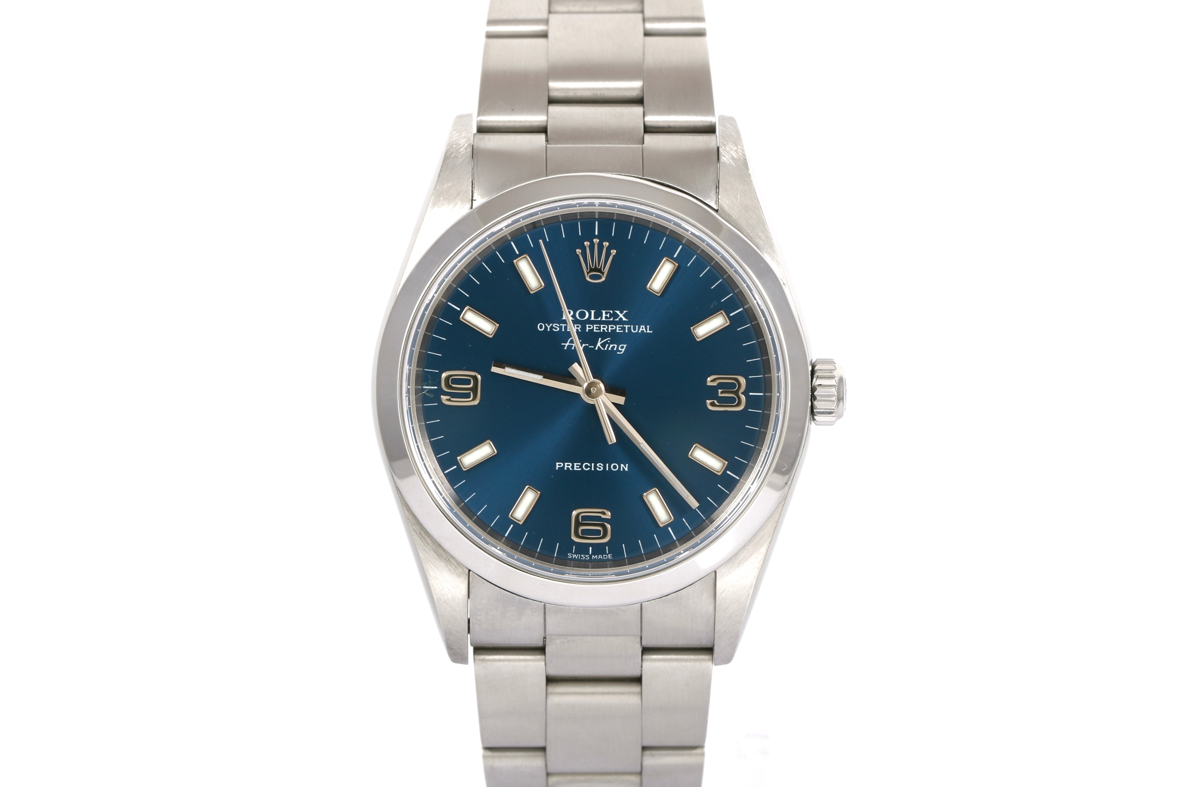 2000 Rolex Oyster Perpetual 34mm - 14000 (Blue Arabic)