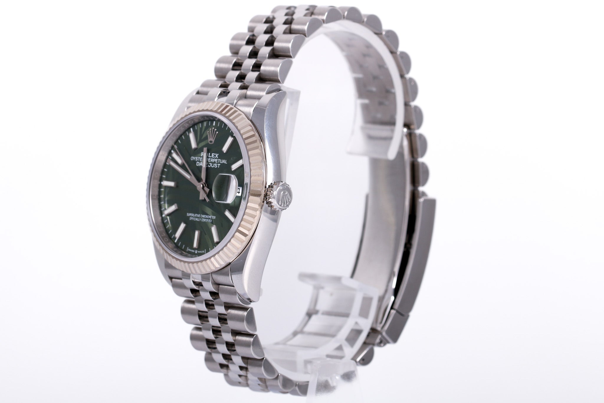 2022 Rolex Datejust 36mm Jubilee - 126234 (Palm Dial)