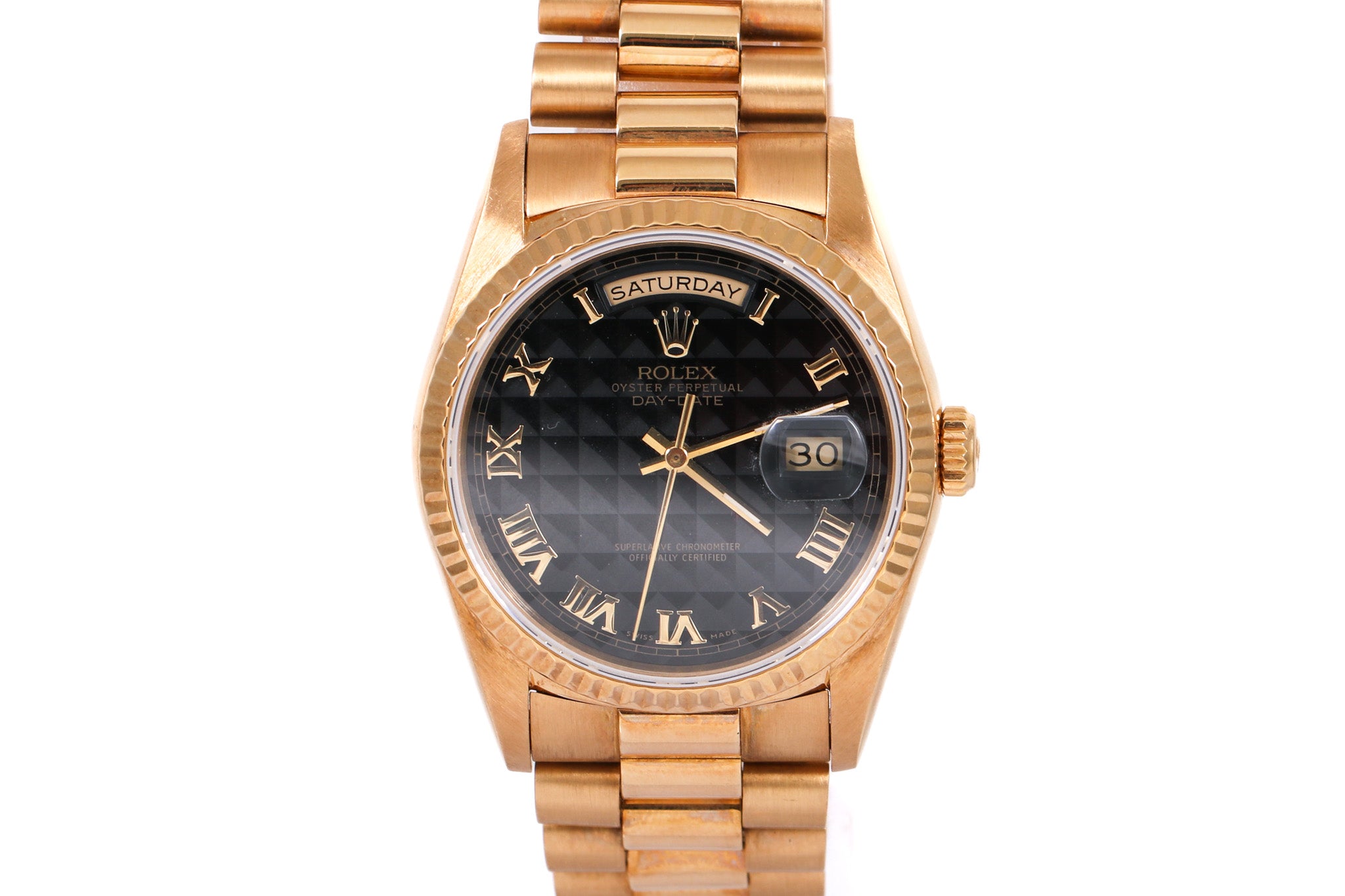 1989 Rolex Day Date - 18238 (Black Pyramid)