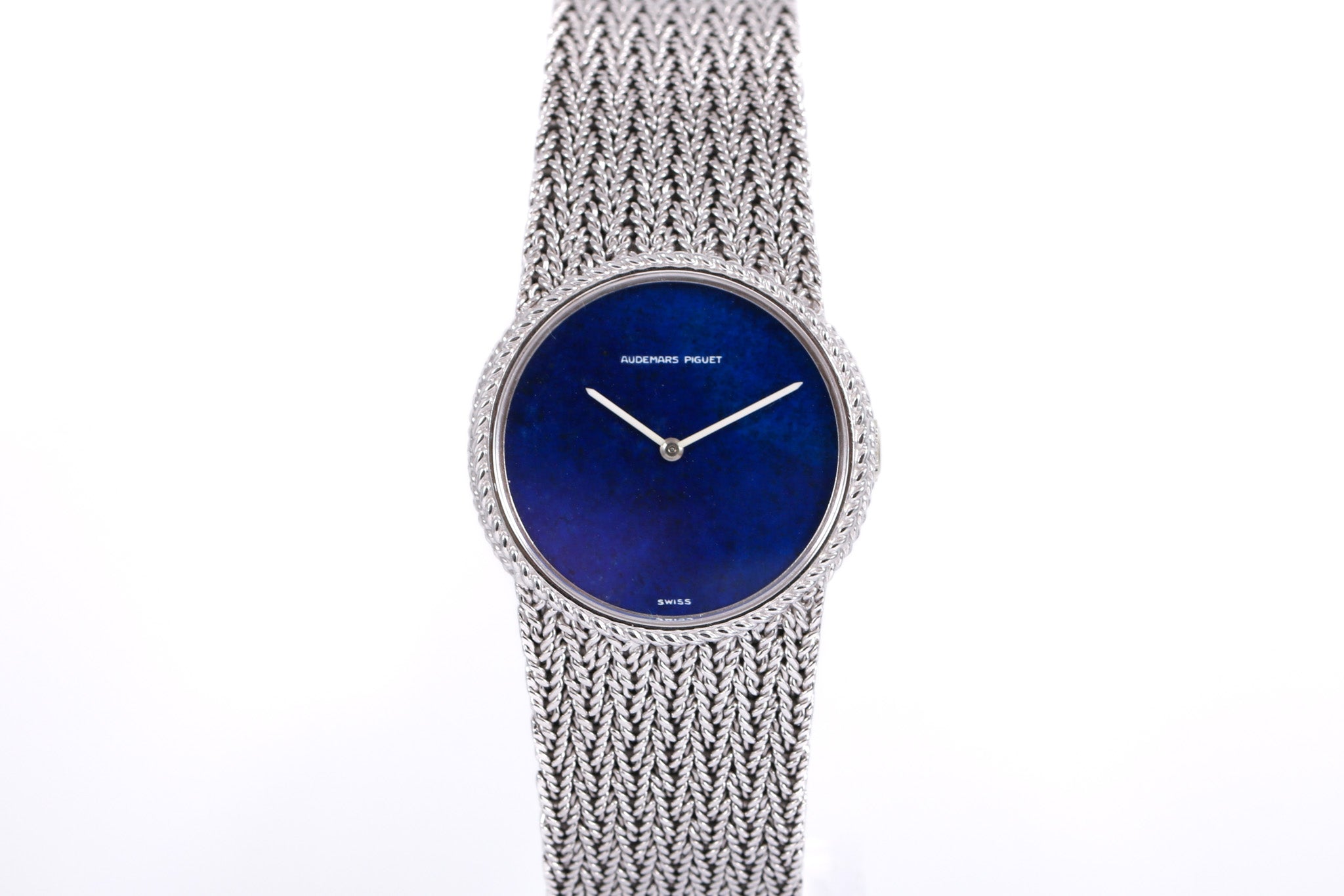 1970s Audemars Piguet 18K White Gold 26mm Lapis Lazuli Dial