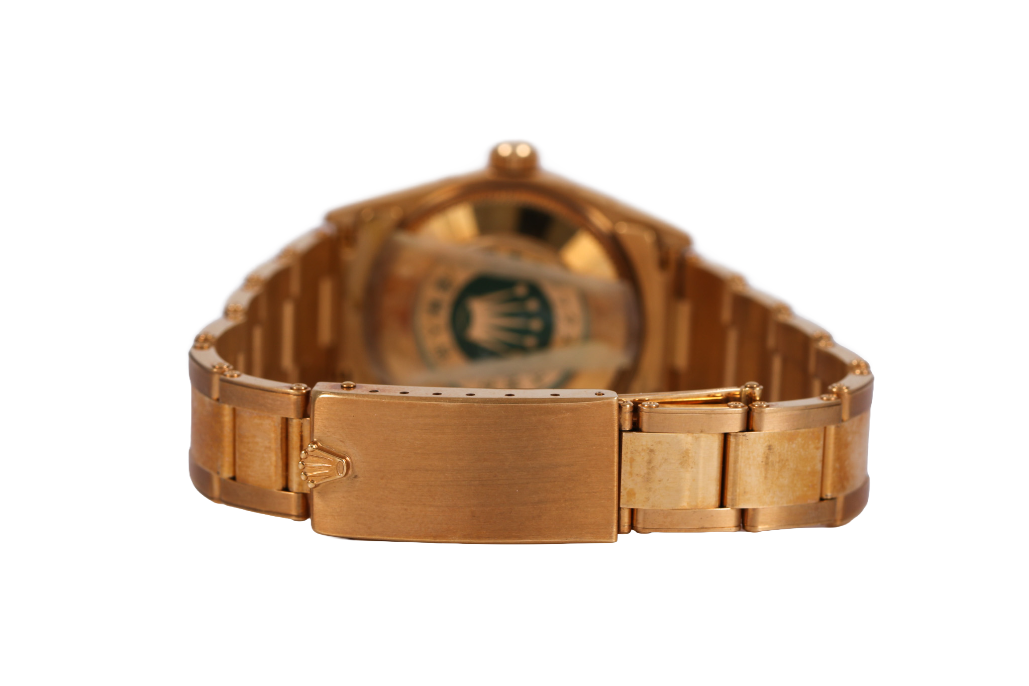 UNPOLISHED 1994 Rolex Oyster Perpetual 31mm 18K Yellow Gold - 67488 (Blue)