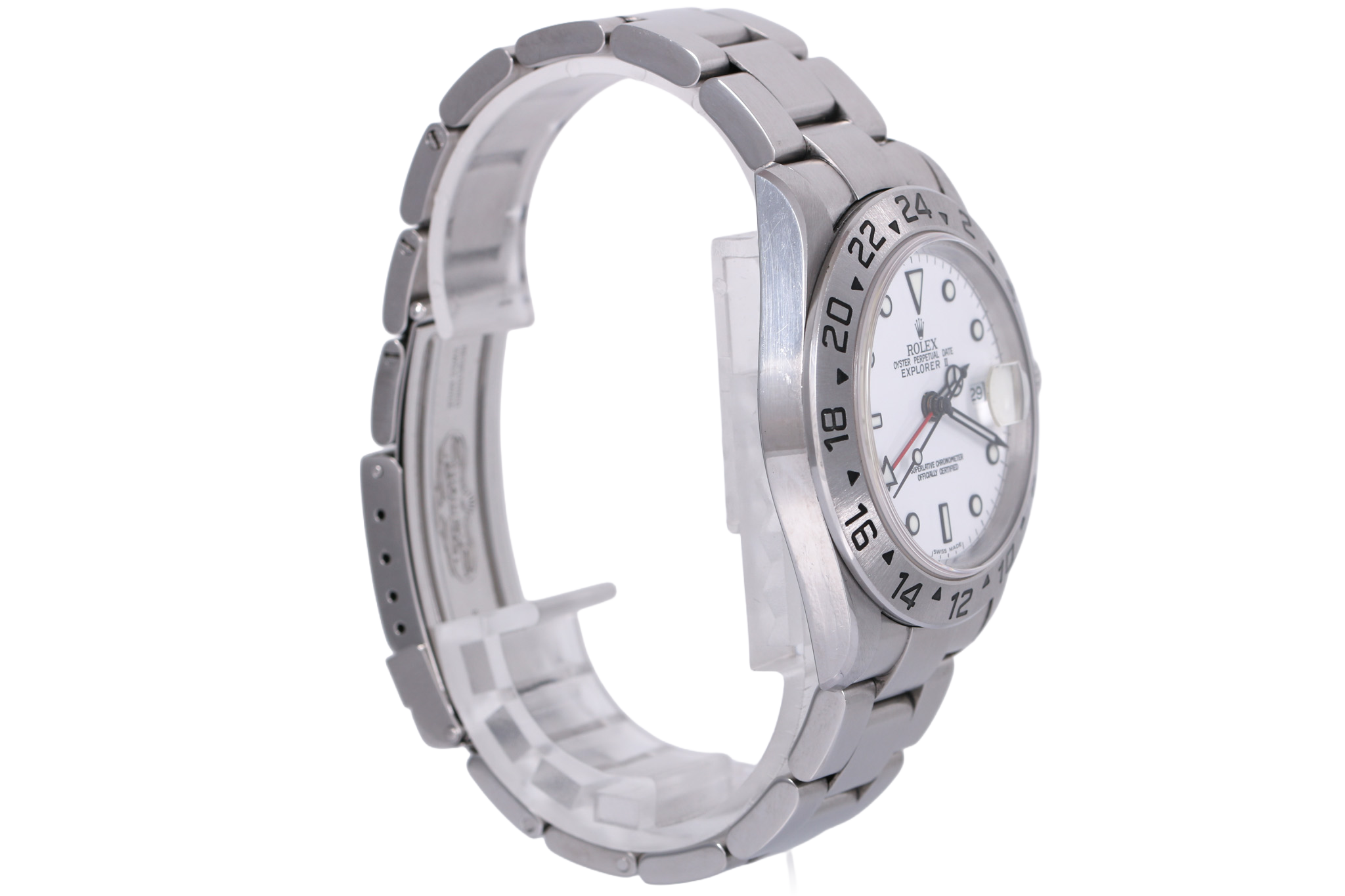 2004 Rolex Explorer II No Holes Case - 16570 (Polar)