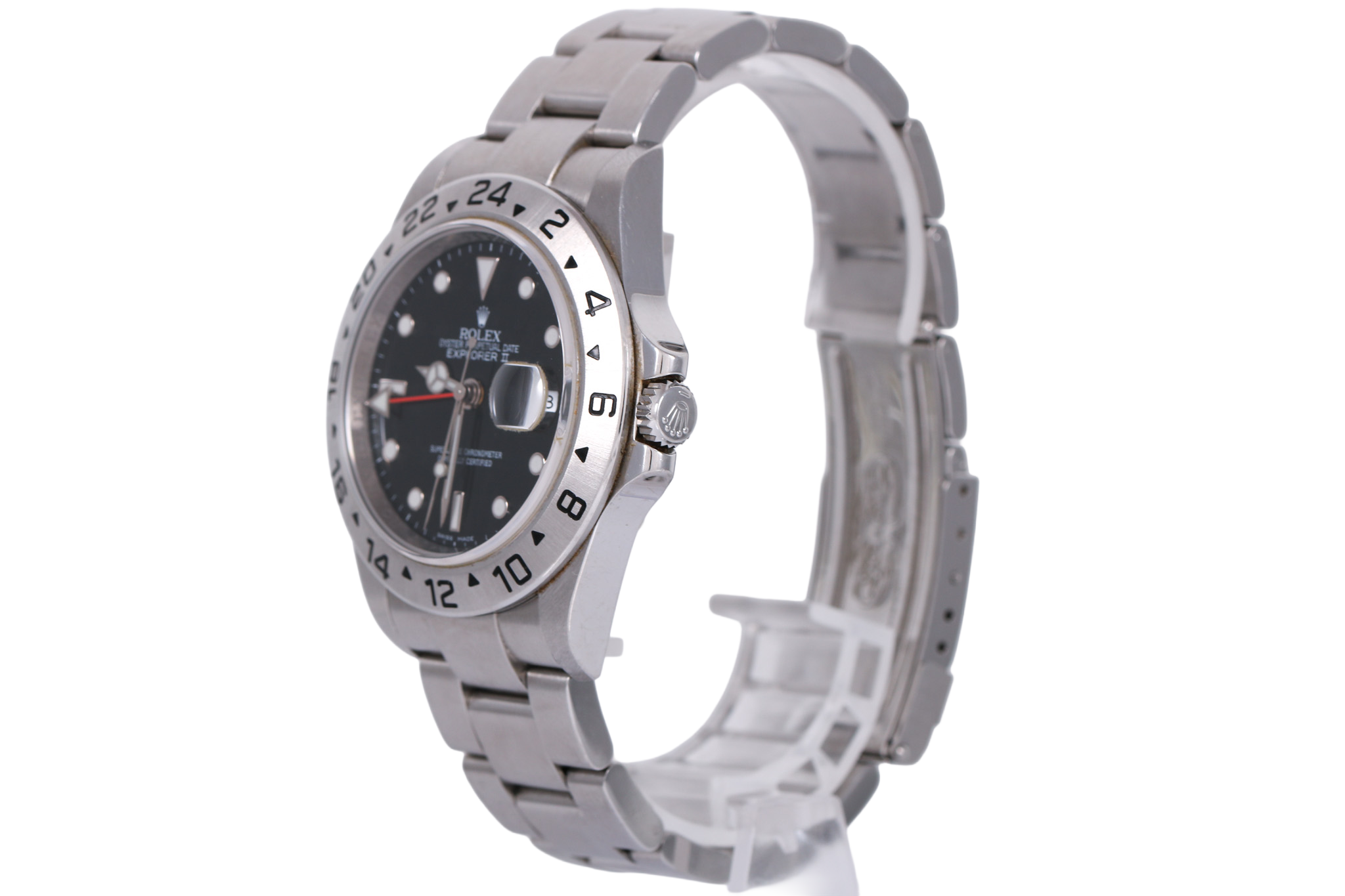 3186 Movement 2007 Rolex Explorer II Inner Bezel Engraved - 16570 (Black)