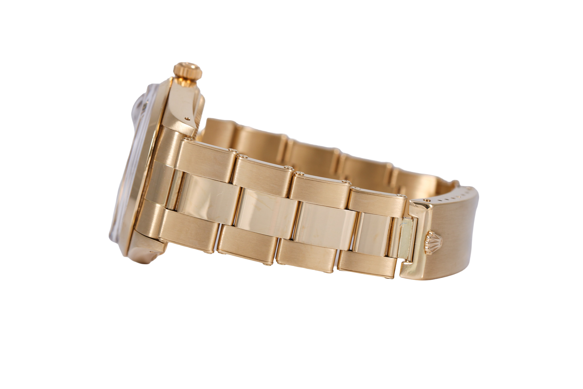 1987 Rolex Oyster Perpetual Date 14K Yellow Gold - 15007 (Blue)