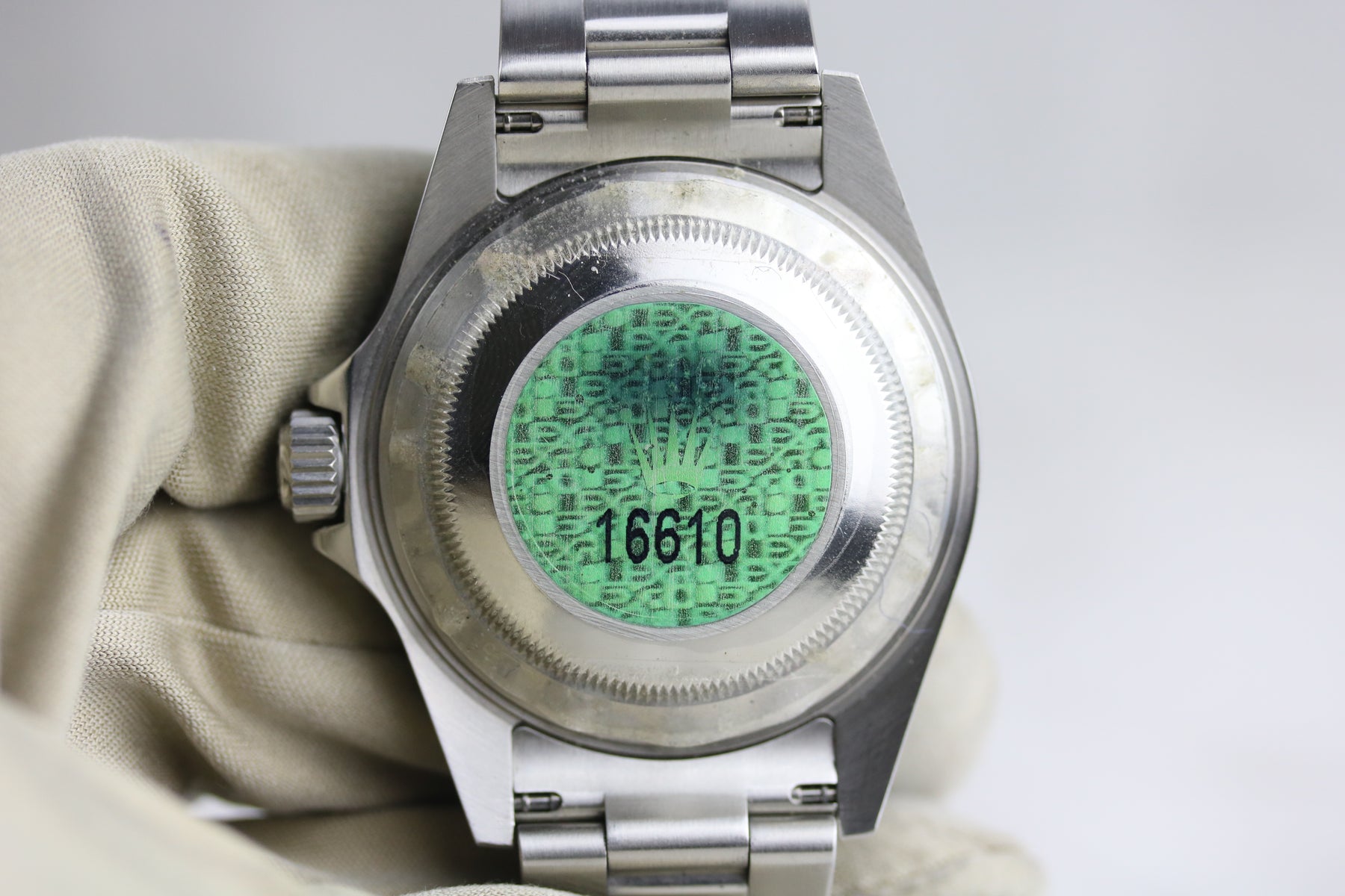 2005 ROLEX 16610LV Submariner "Kermit" with Box & Papers