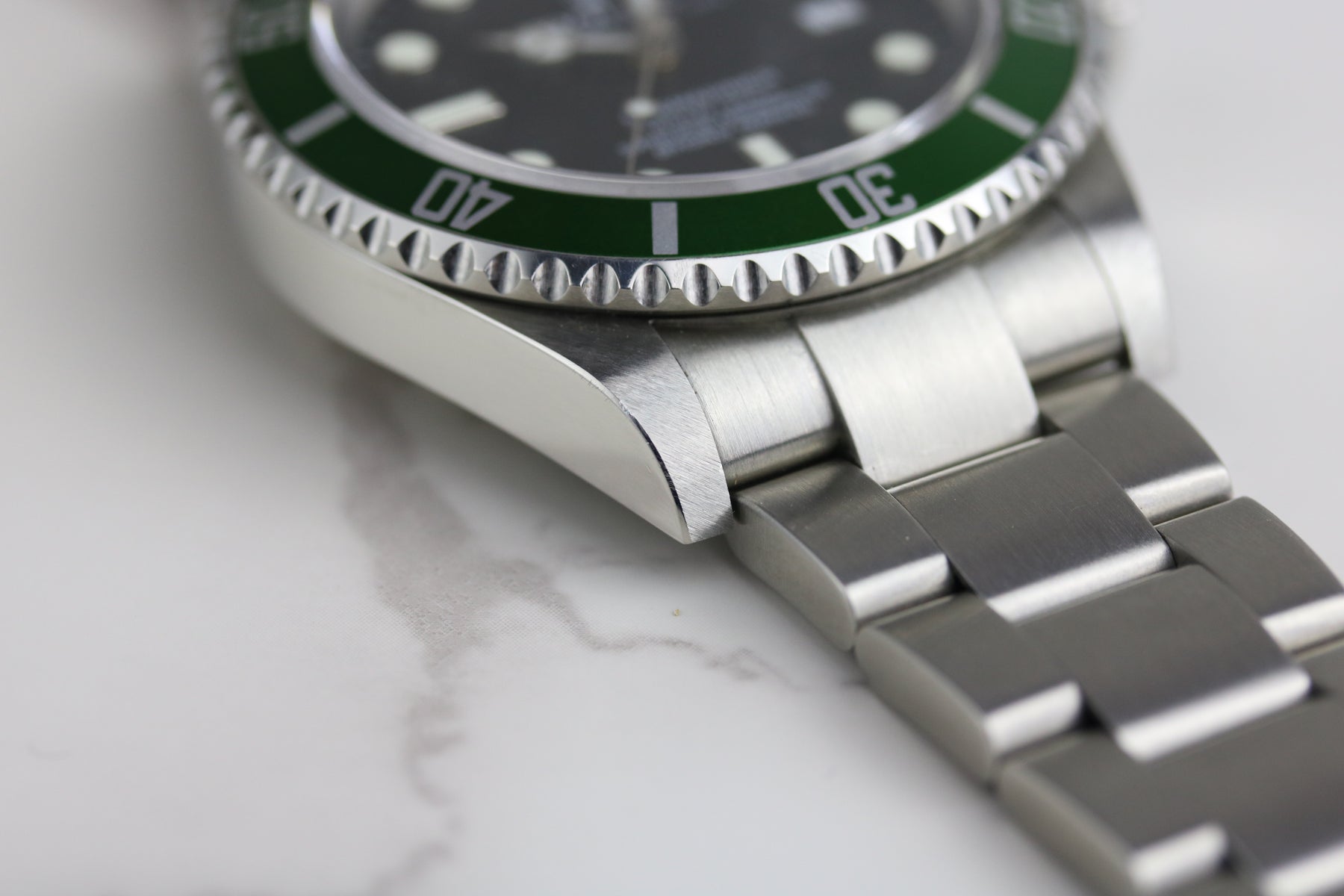 2005 ROLEX 16610LV Submariner "Kermit" with Box & Papers
