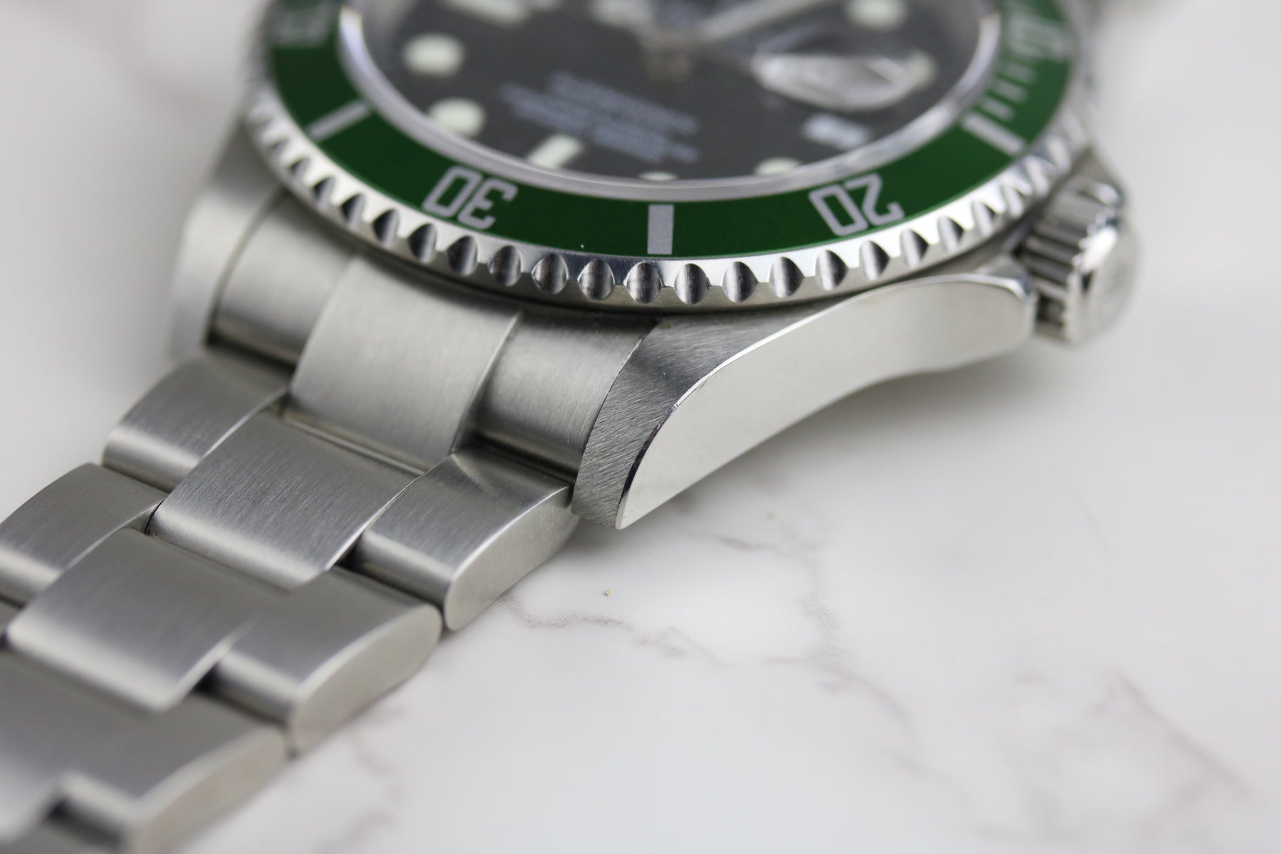 2005 ROLEX 16610LV Submariner "Kermit" with Box & Papers