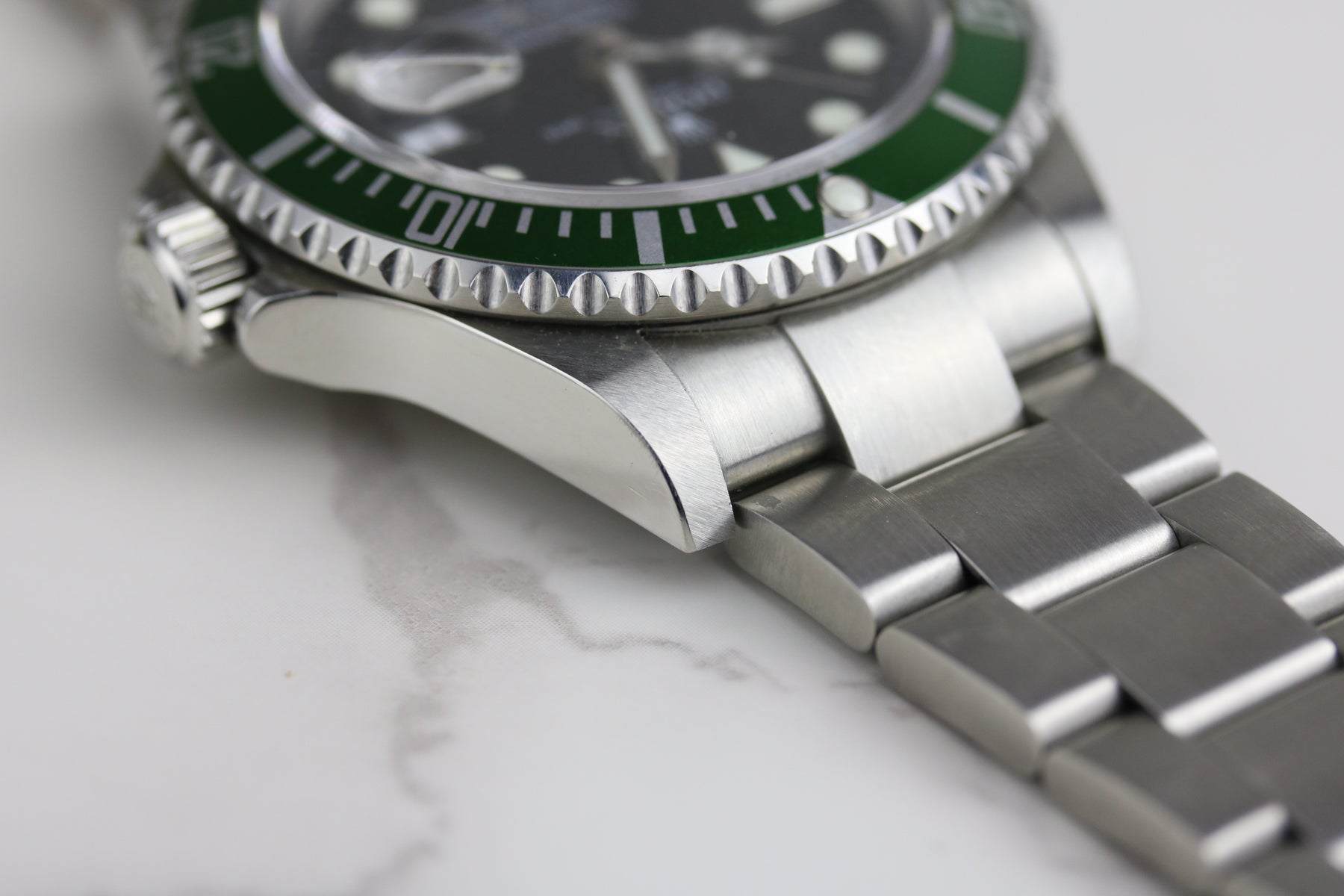 2005 ROLEX 16610LV Submariner "Kermit" with Box & Papers