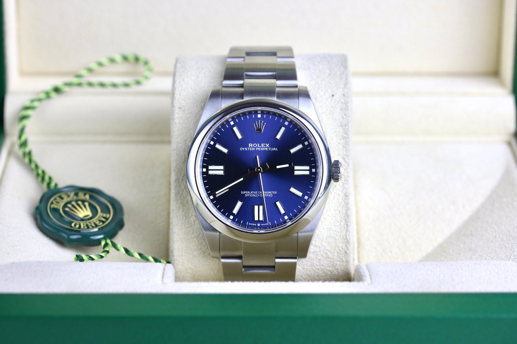 2023 ROLEX 124300 Oyster Perpetual 41mm Blue Dial with Box & Papers