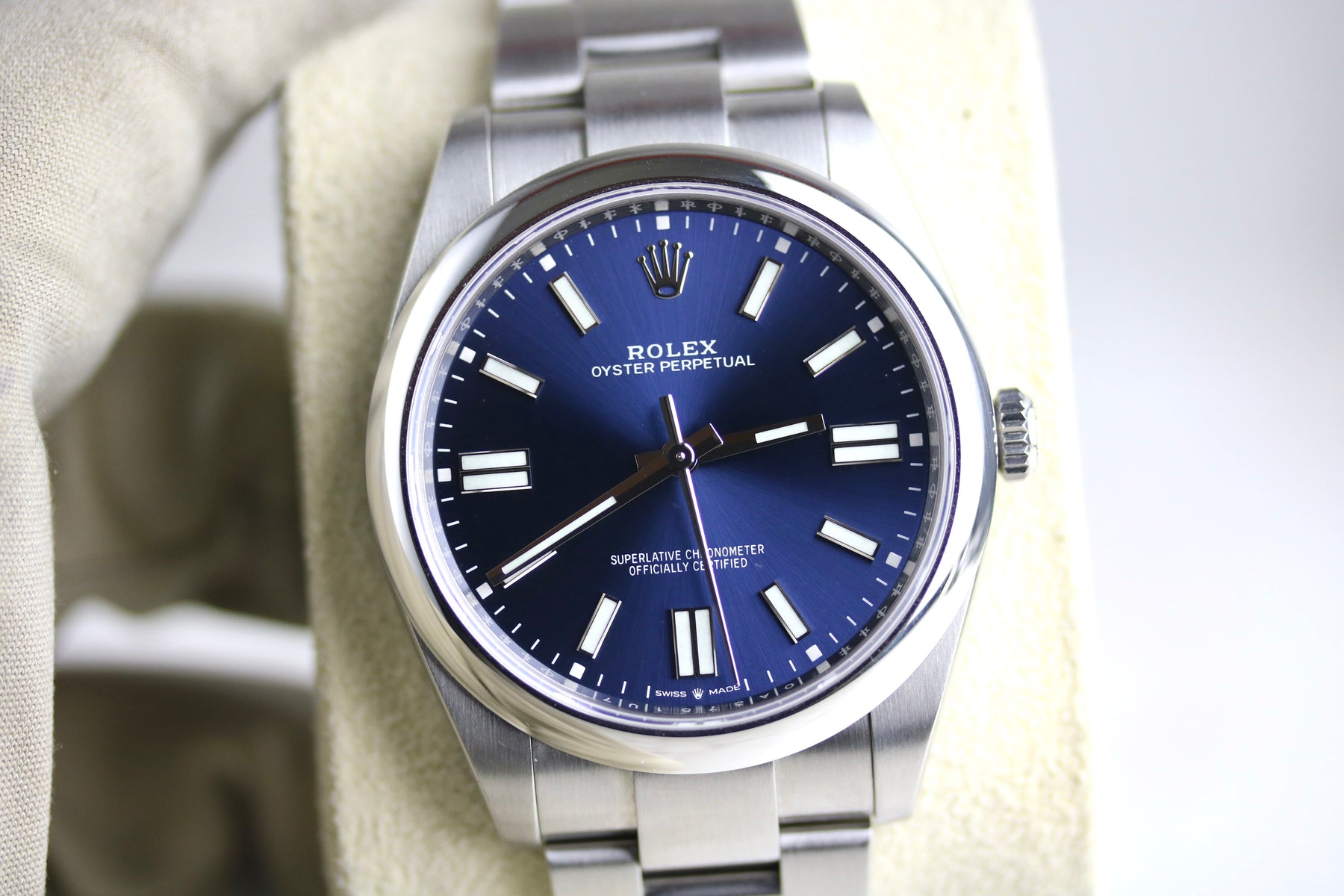 2023 ROLEX 124300 Oyster Perpetual 41mm Blue Dial with Box & Papers