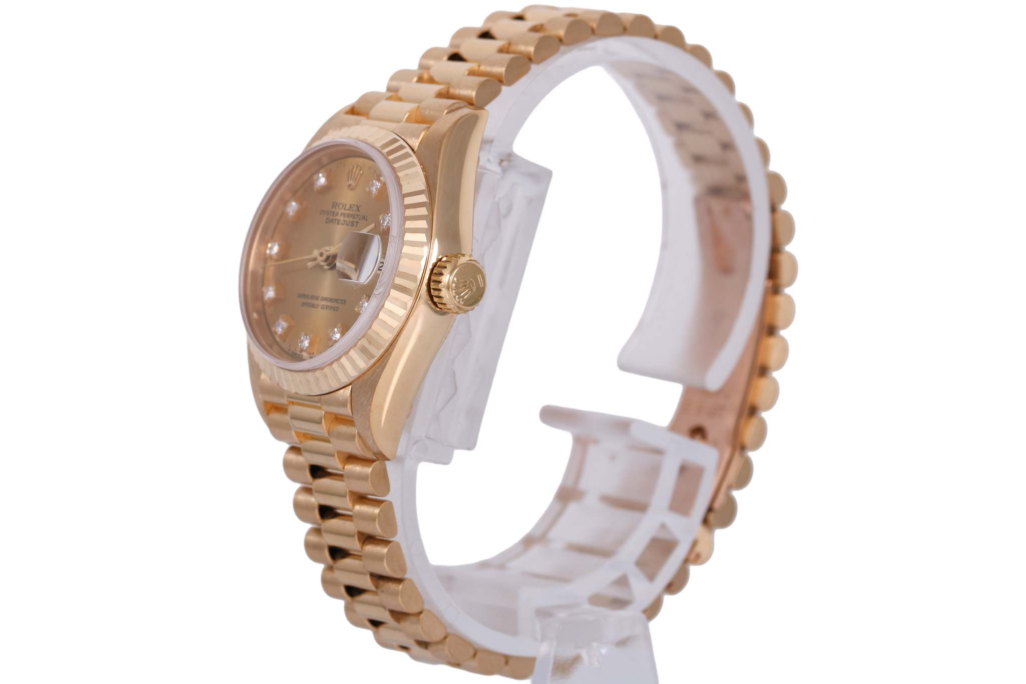 1990 Rolex Datejust 26mm 18K Yellow Gold - 69178 (Factory Diamond Dial)