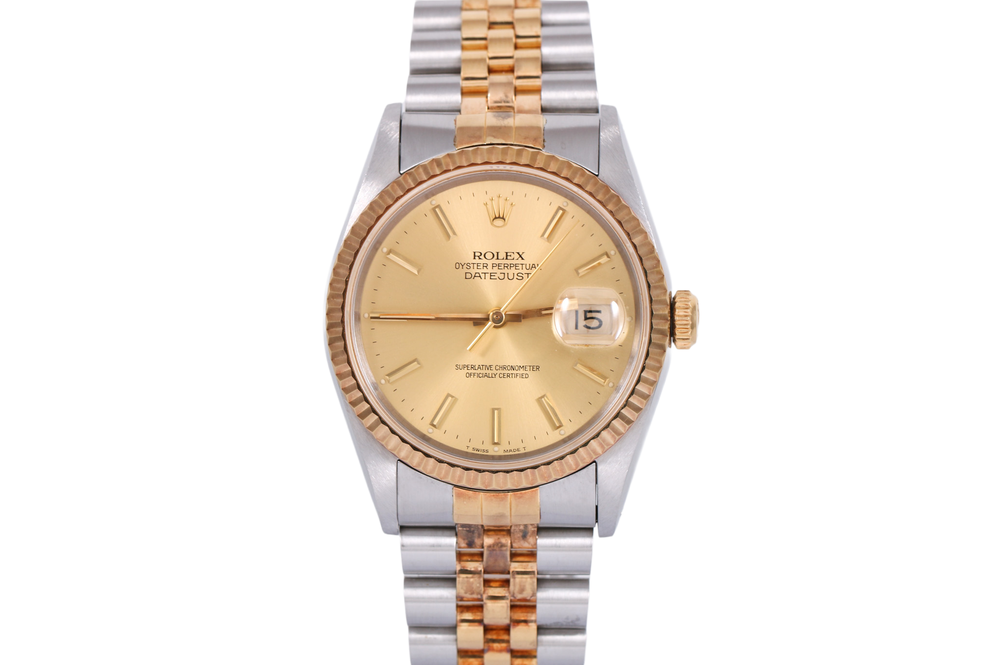UNPOLISHED 1991 Rolex Datejust 36mm - 16233 (Champagne)