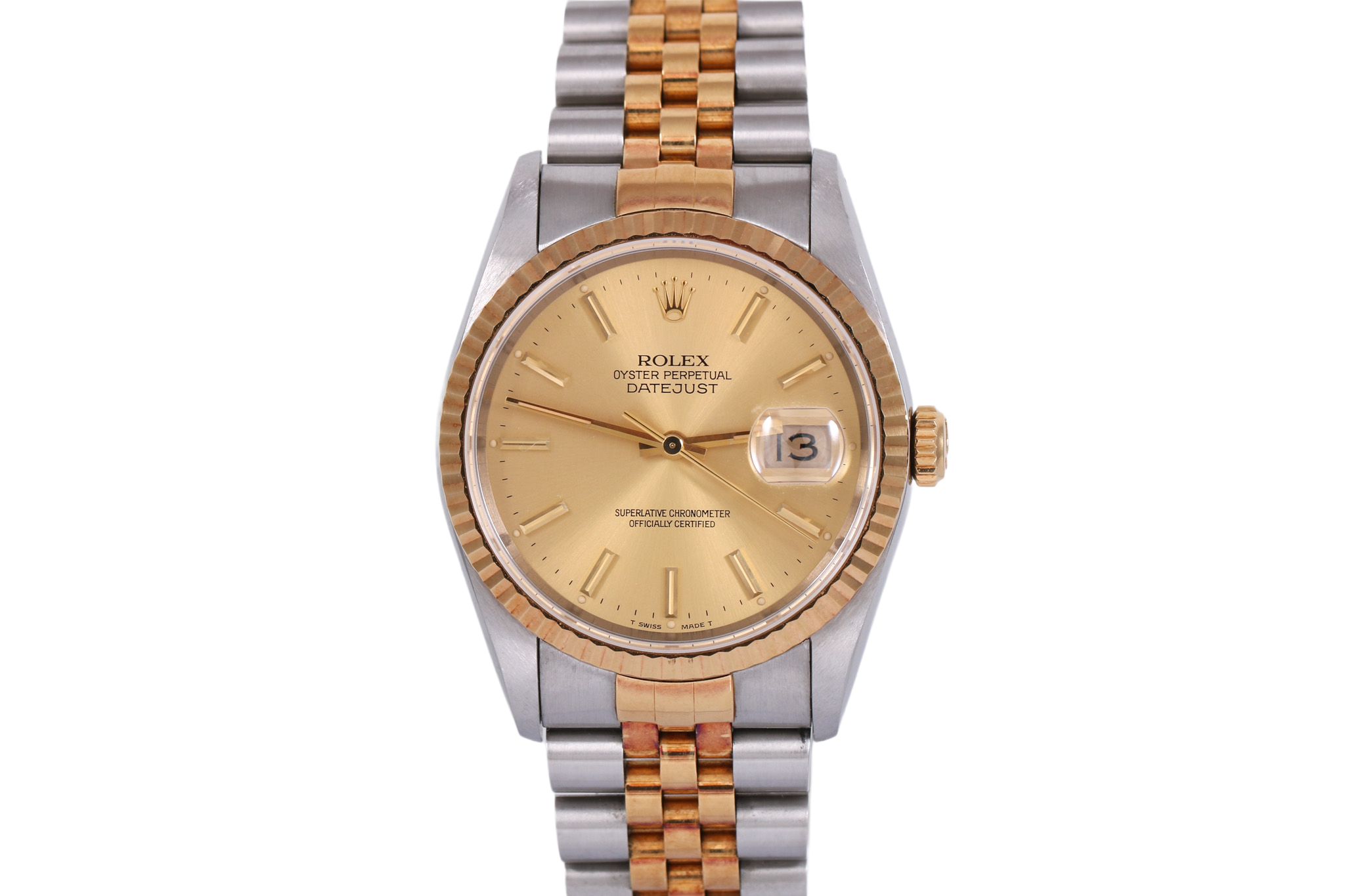 UNPOLISHED 1991 Rolex Datejust 36mm - 16233 (Champagne)