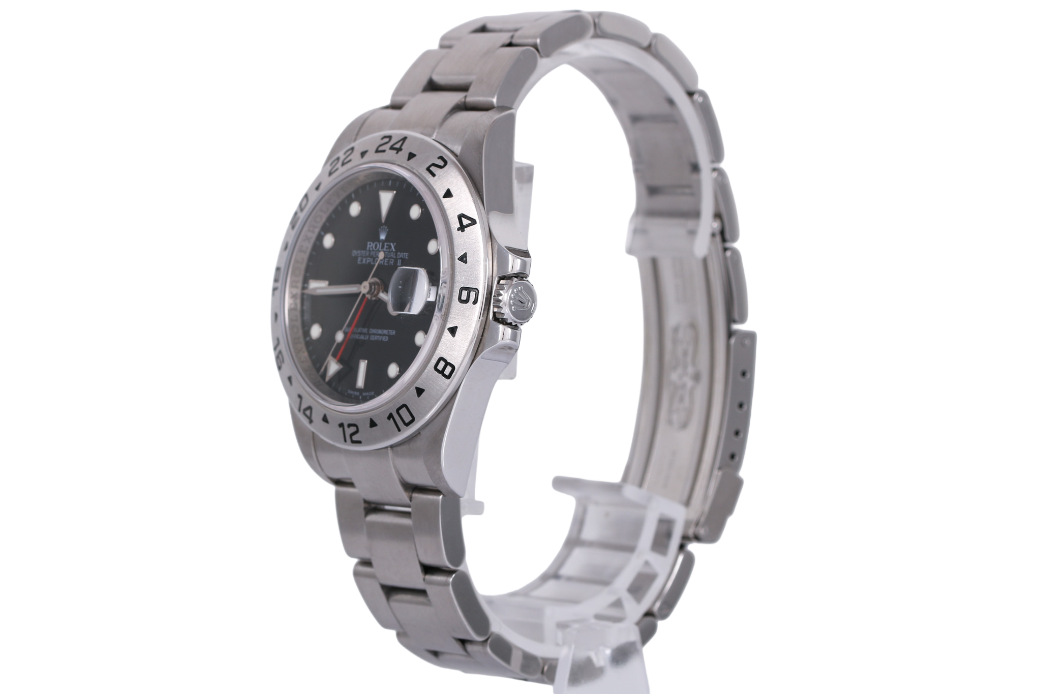 3186 Caliber 2007 Rolex Explorer II Inner Bezel Engraved - 16570 (Black)