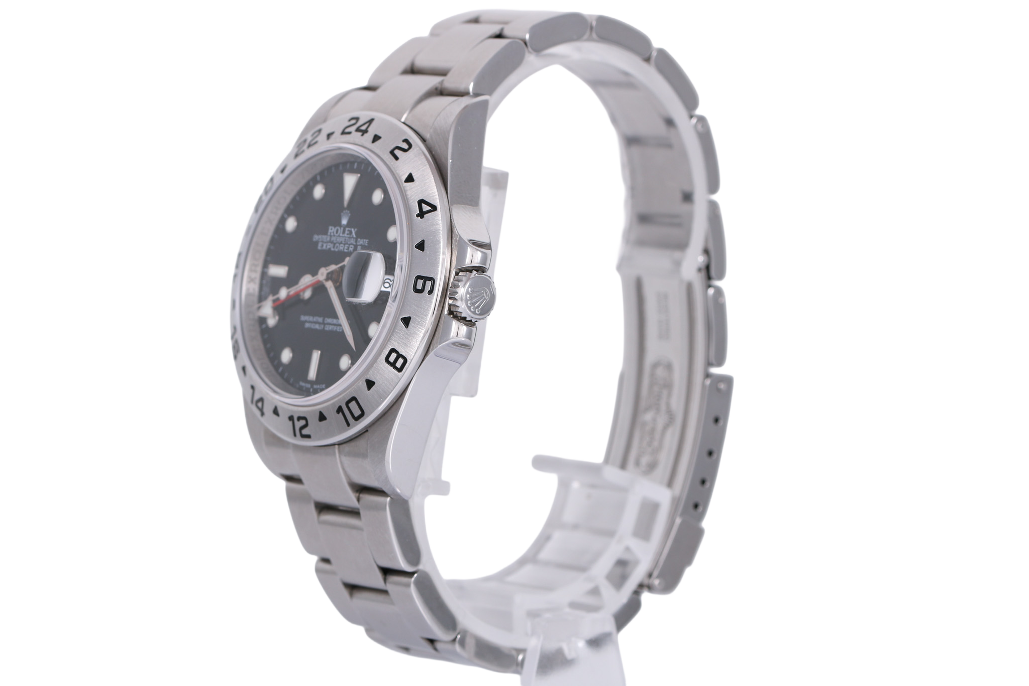 3186 Caliber 2013 Rolex Explorer 40mm Inner Bezel Engraved - 16570 (Black)