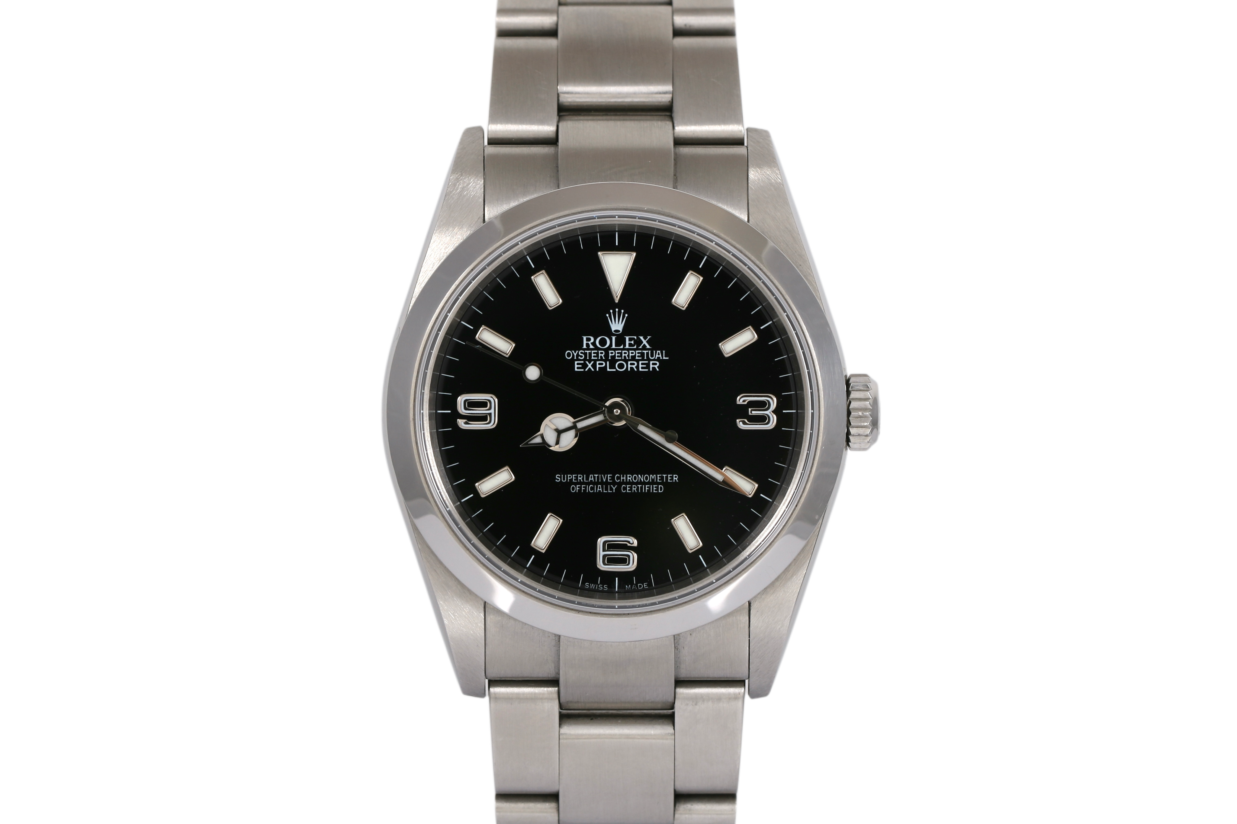 UNPOLISHED CASE 2005 Rolex Explorer 36mm - 114270 (CASEBACK STICKER)