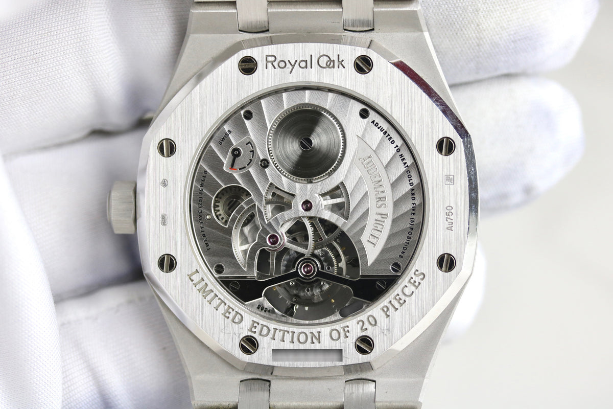 2020 Audemars Piguet 26522BC Royal Oak Tourbillon Extra-Thin 18K White Gold with Box & Papers