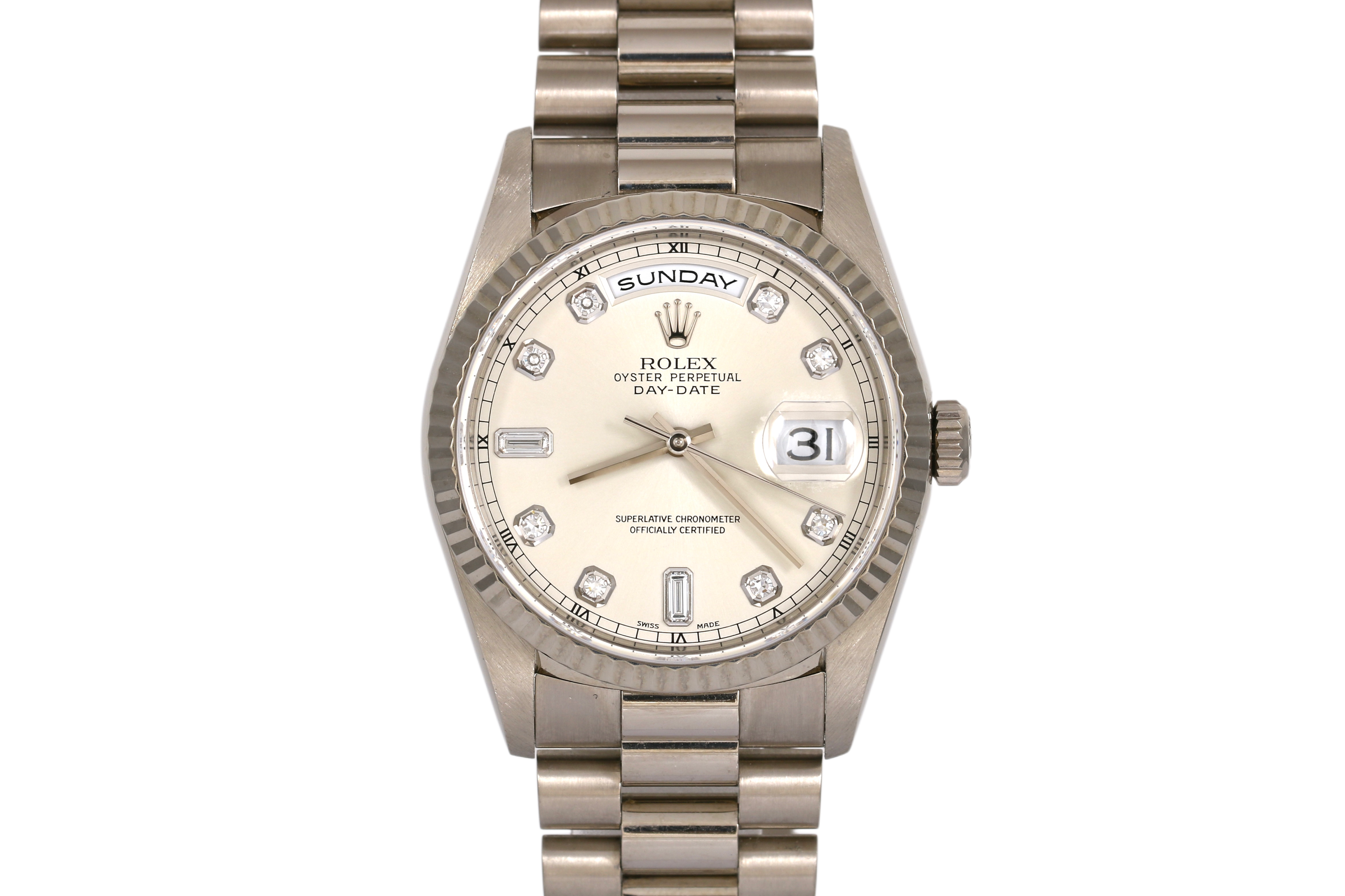 1999 Rolex Day-Date 36mm - 18239 (Factory Diamond Dial)