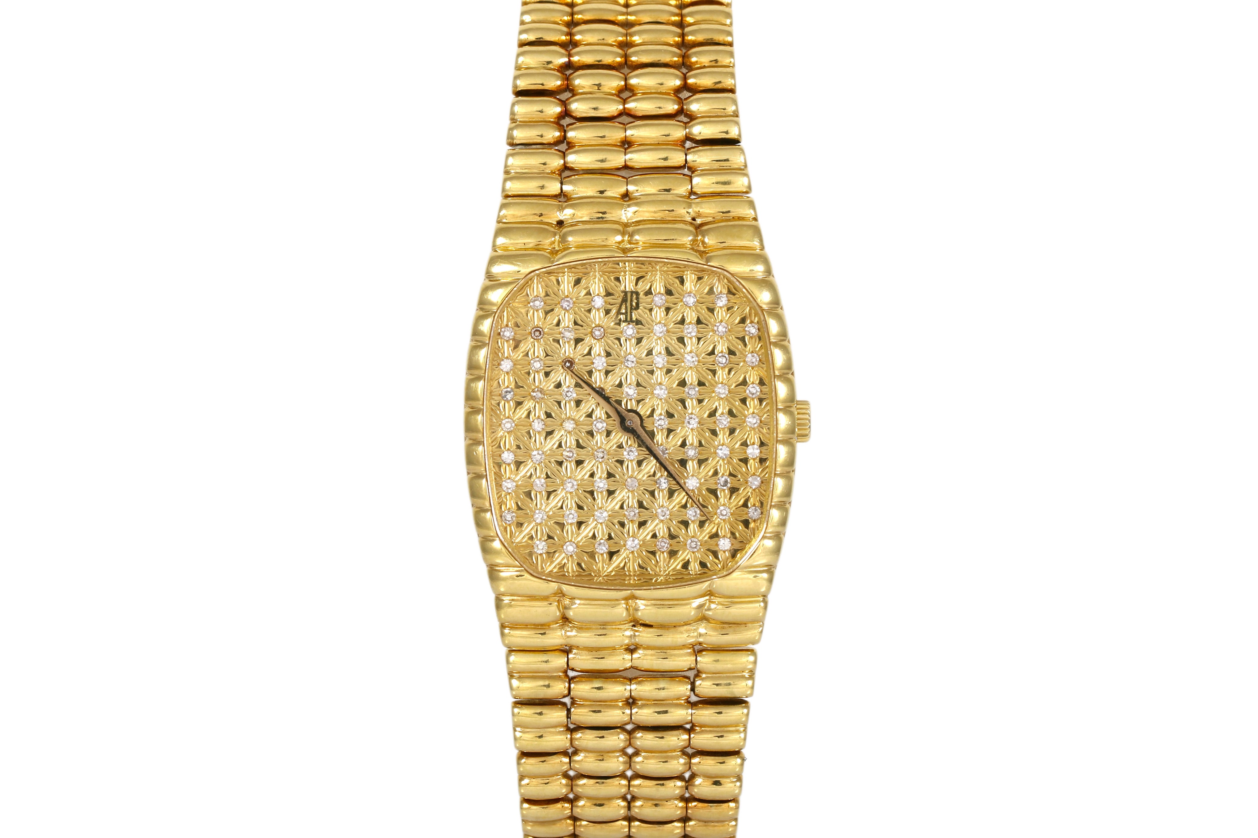 1980s Audemars Piguet Cobra 26mm 18K Yellow Gold (Factory Diamond Dial)