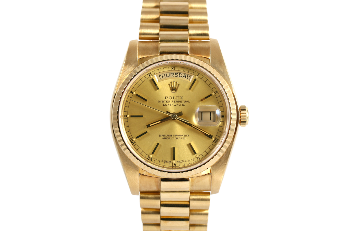 1983 Rolex Day-Date 36mm - 18038 (Champagne)