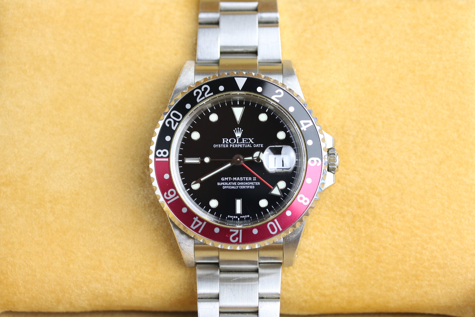 2000 ROLEX 16710 GMT-MASTER II Coke SEL with Box & Papers