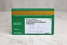 2018 ROLEX 116508 Daytona Green Dial with Box & Papers